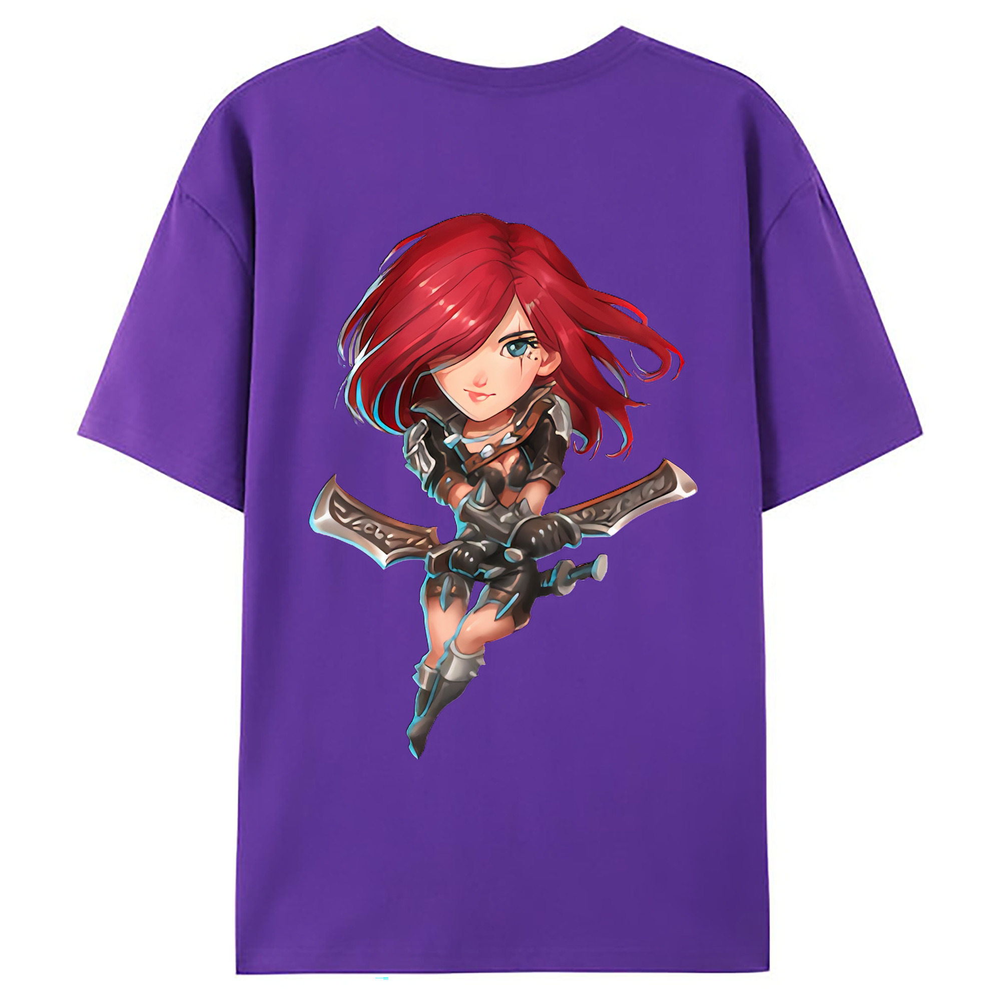 （画像用） リーグ・オブ・レジェンド League of Legends LOL 綿100％ メンズ半袖Tシャツ（バックプリント） 通気性