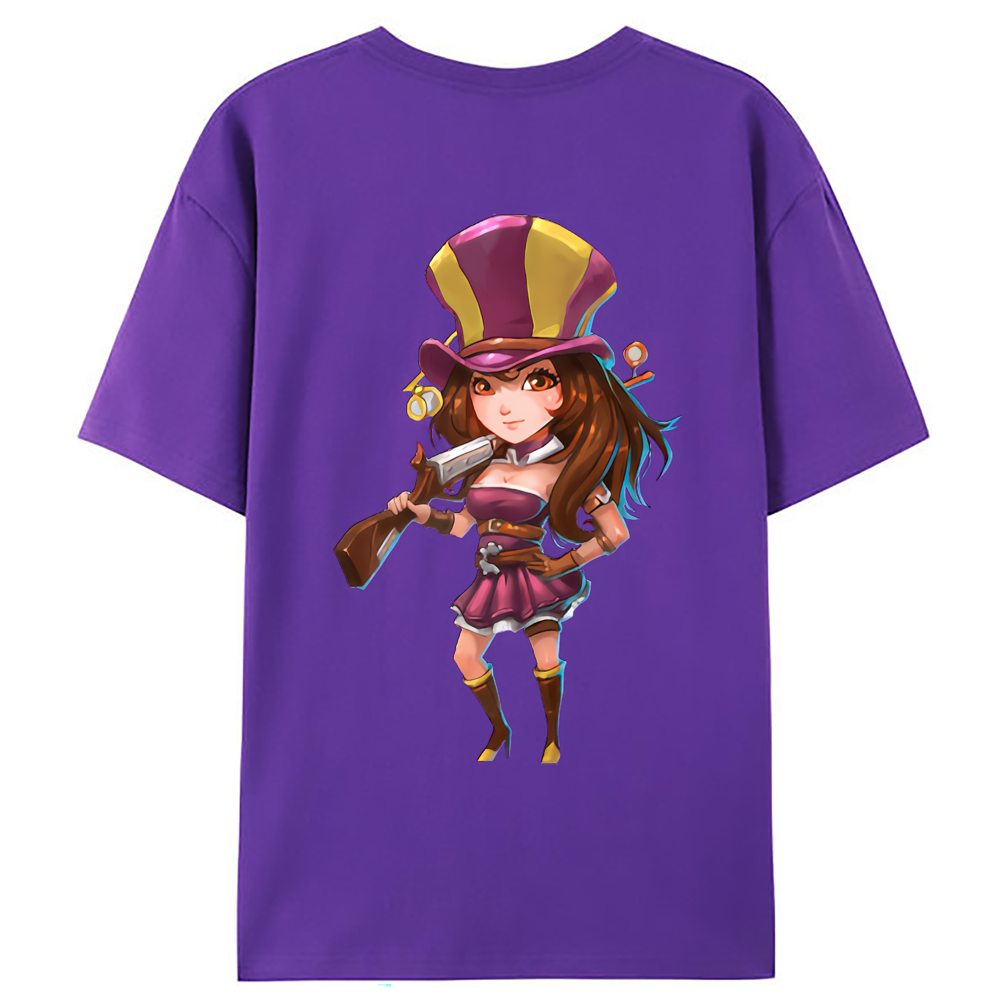 （画像用） リーグ・オブ・レジェンド League of Legends LOL 綿100％ メンズ半袖Tシャツ（バックプリント） 通気性