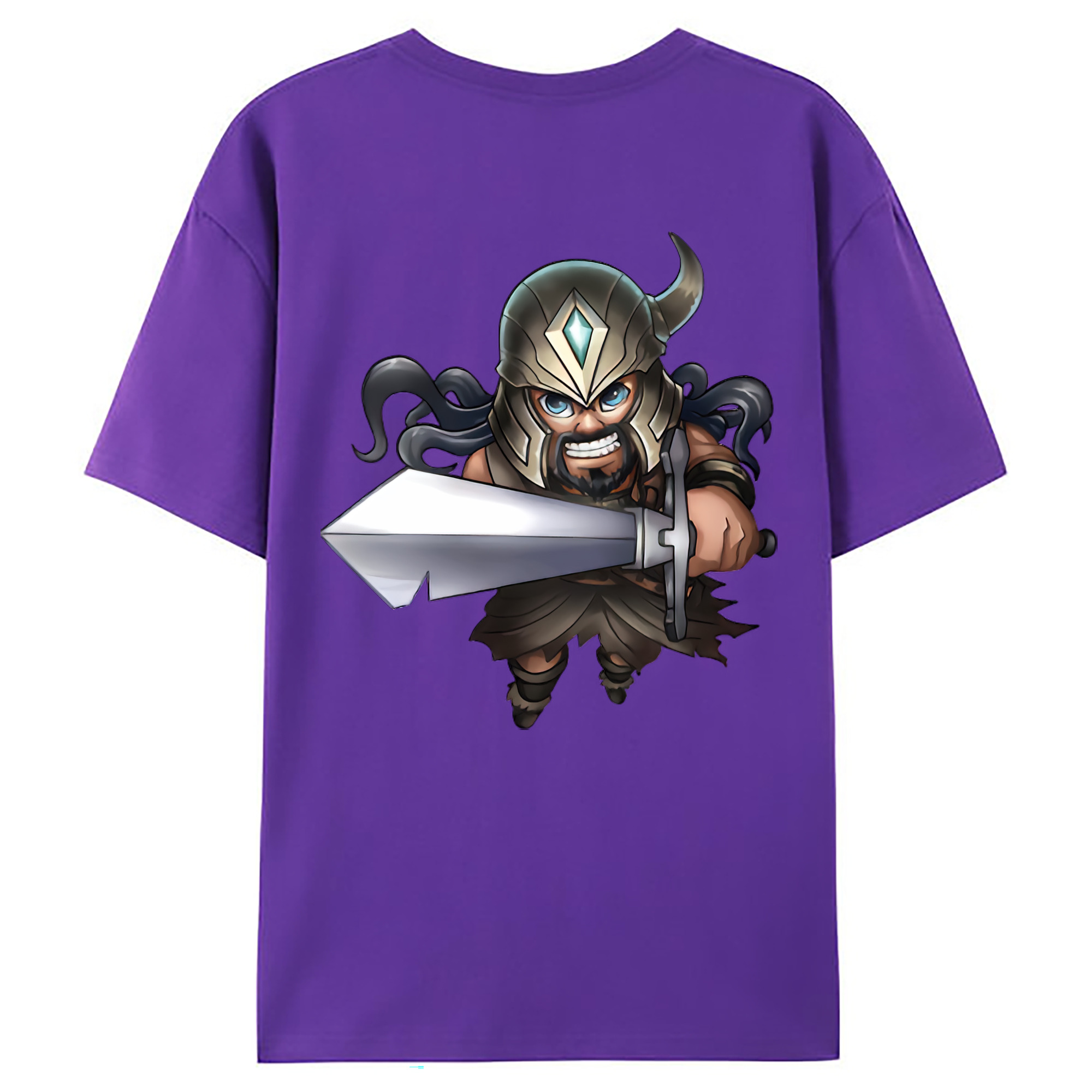 （画像用） リーグ・オブ・レジェンド League of Legends LOL 綿100％ メンズ半袖Tシャツ（バックプリント） 通気性