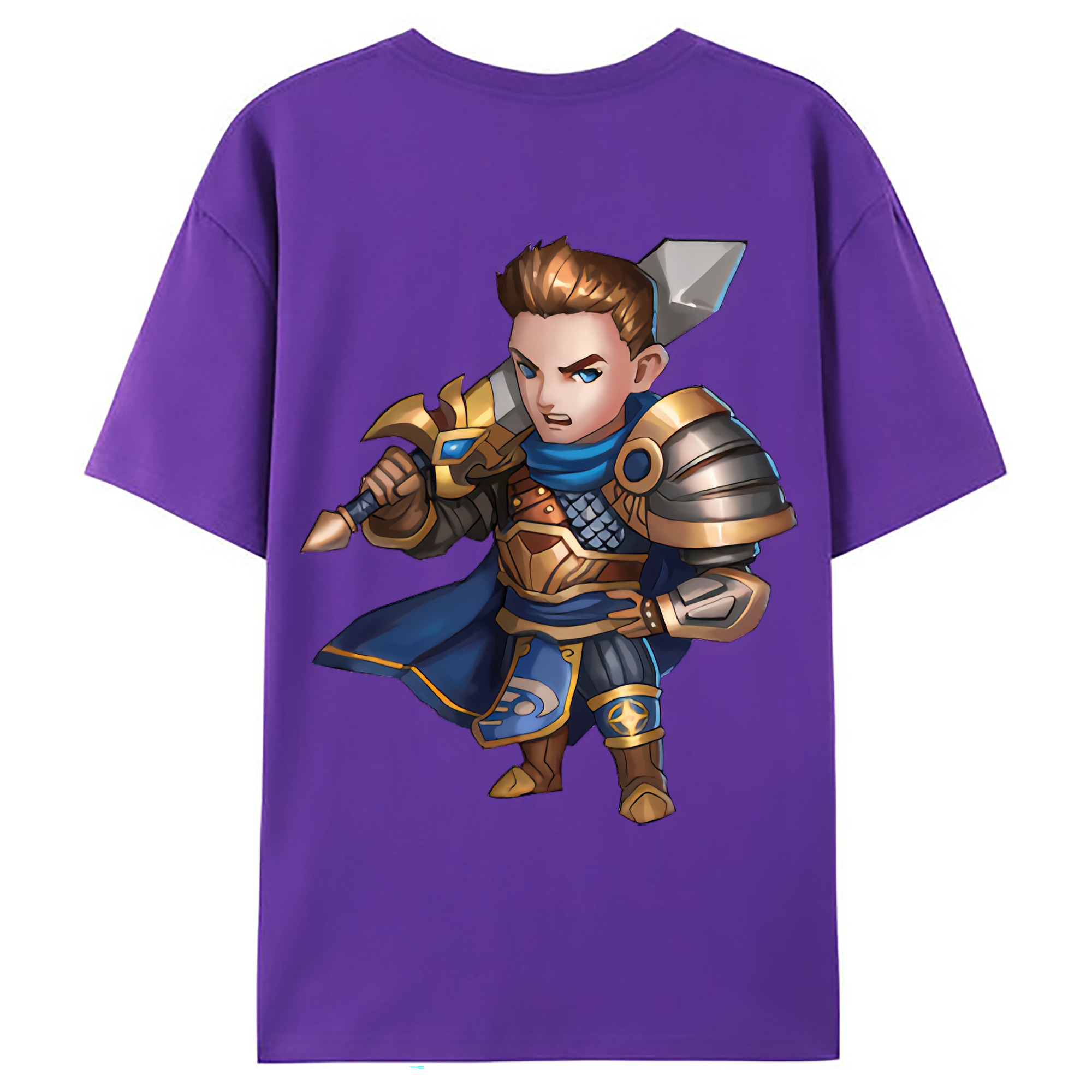 （画像用） リーグ・オブ・レジェンド League of Legends LOL 綿100％ メンズ半袖Tシャツ（バックプリント） 通気性