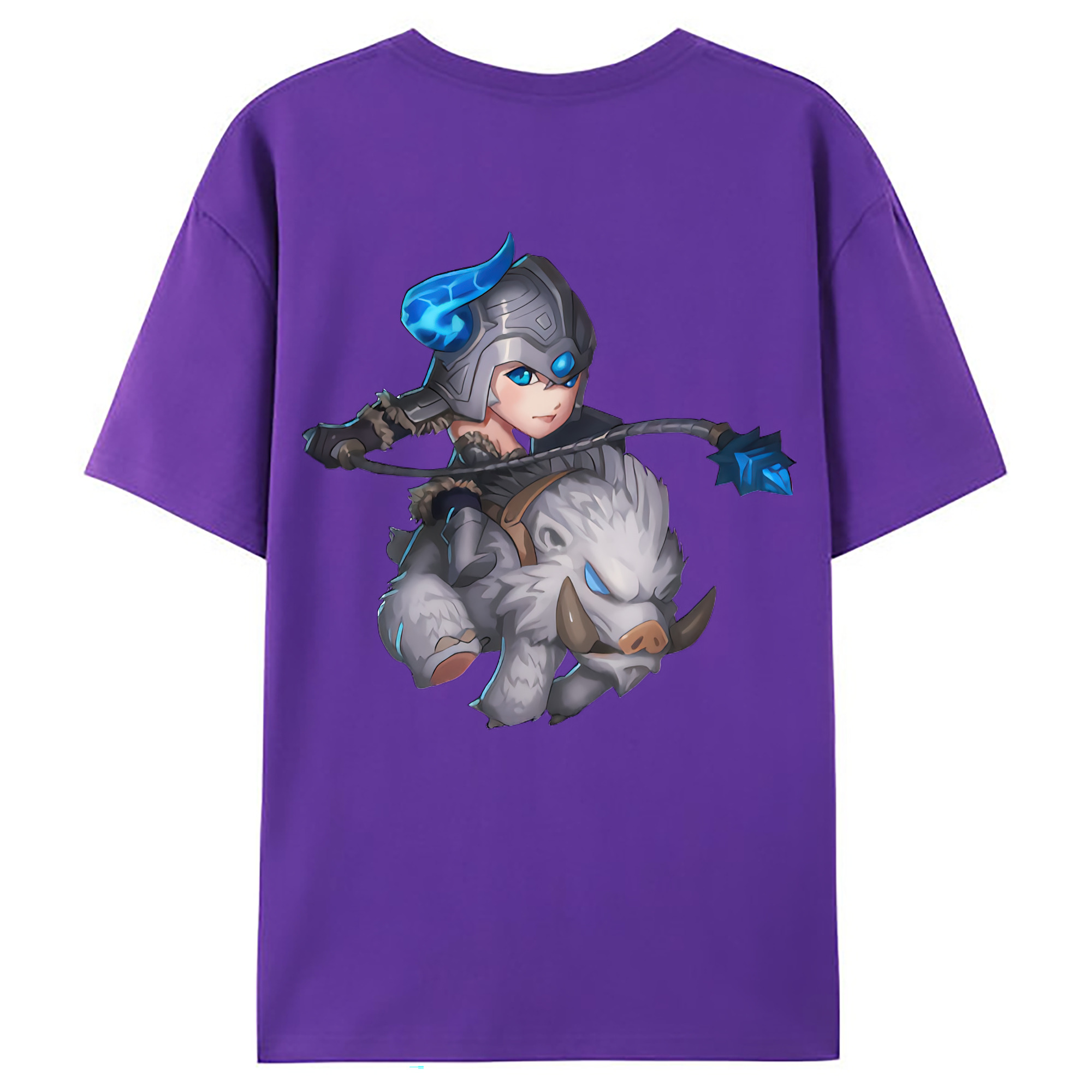 （画像用） リーグ・オブ・レジェンド League of Legends LOL 綿100％ メンズ半袖Tシャツ（バックプリント） 通気性