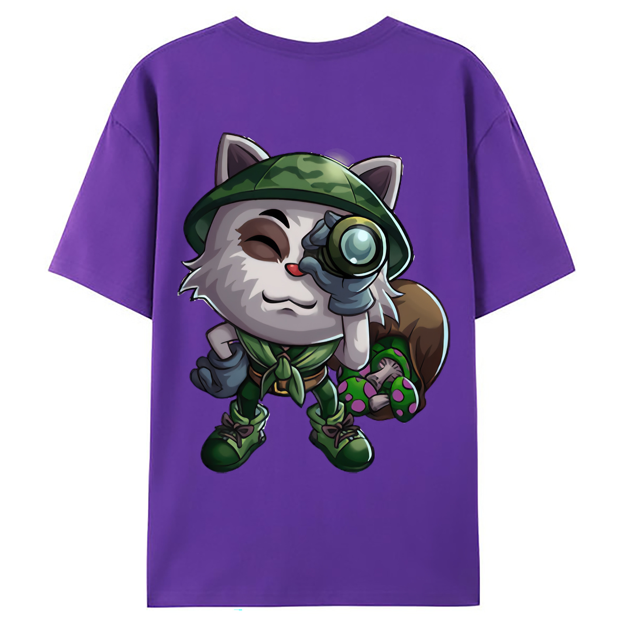 （画像用） リーグ・オブ・レジェンド League of Legends LOL 綿100％ メンズ半袖Tシャツ（バックプリント） 通気性
