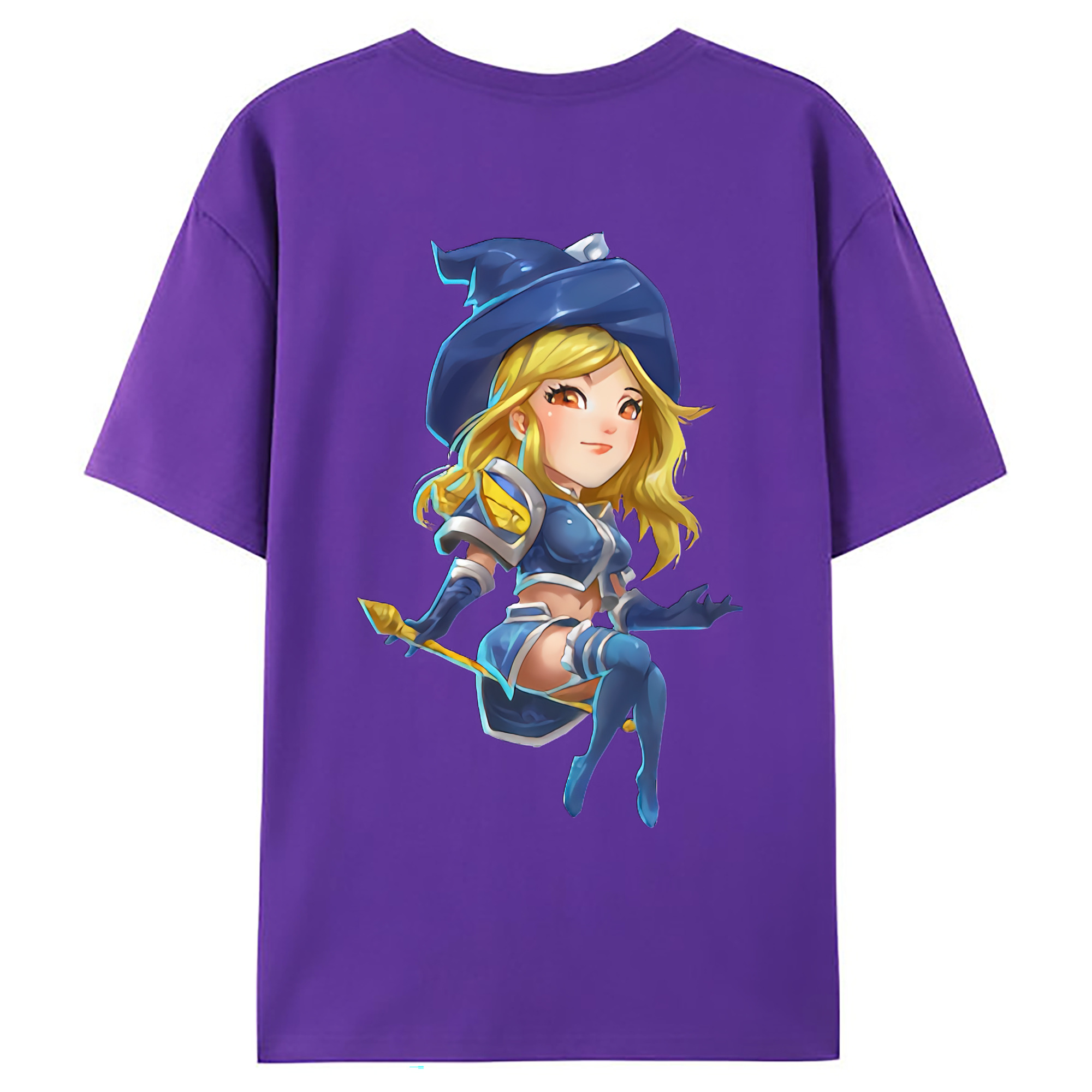 （画像用） リーグ・オブ・レジェンド League of Legends LOL 綿100％ メンズ半袖Tシャツ（バックプリント） 通気性