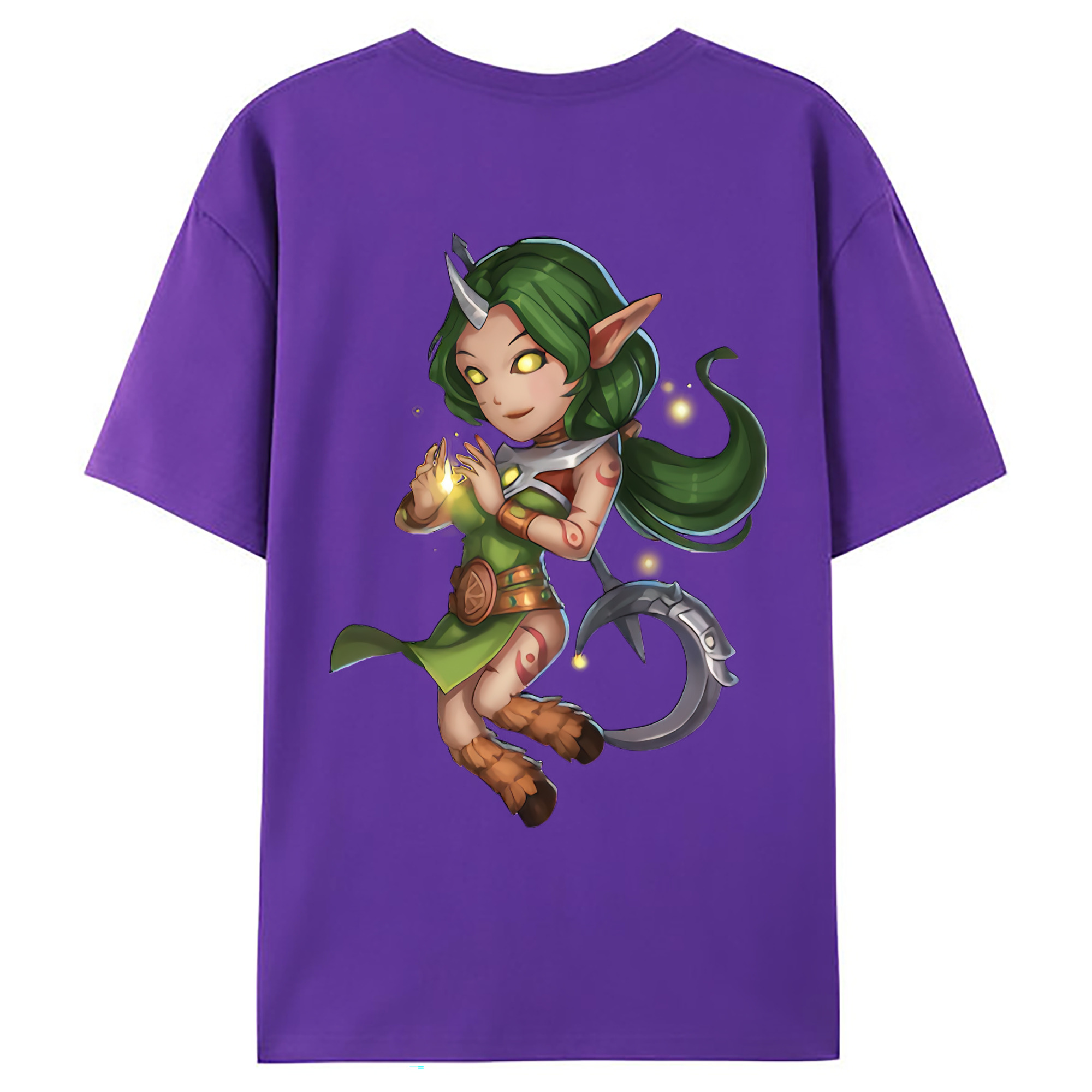 （画像用） リーグ・オブ・レジェンド League of Legends LOL 綿100％ メンズ半袖Tシャツ（バックプリント） 通気性
