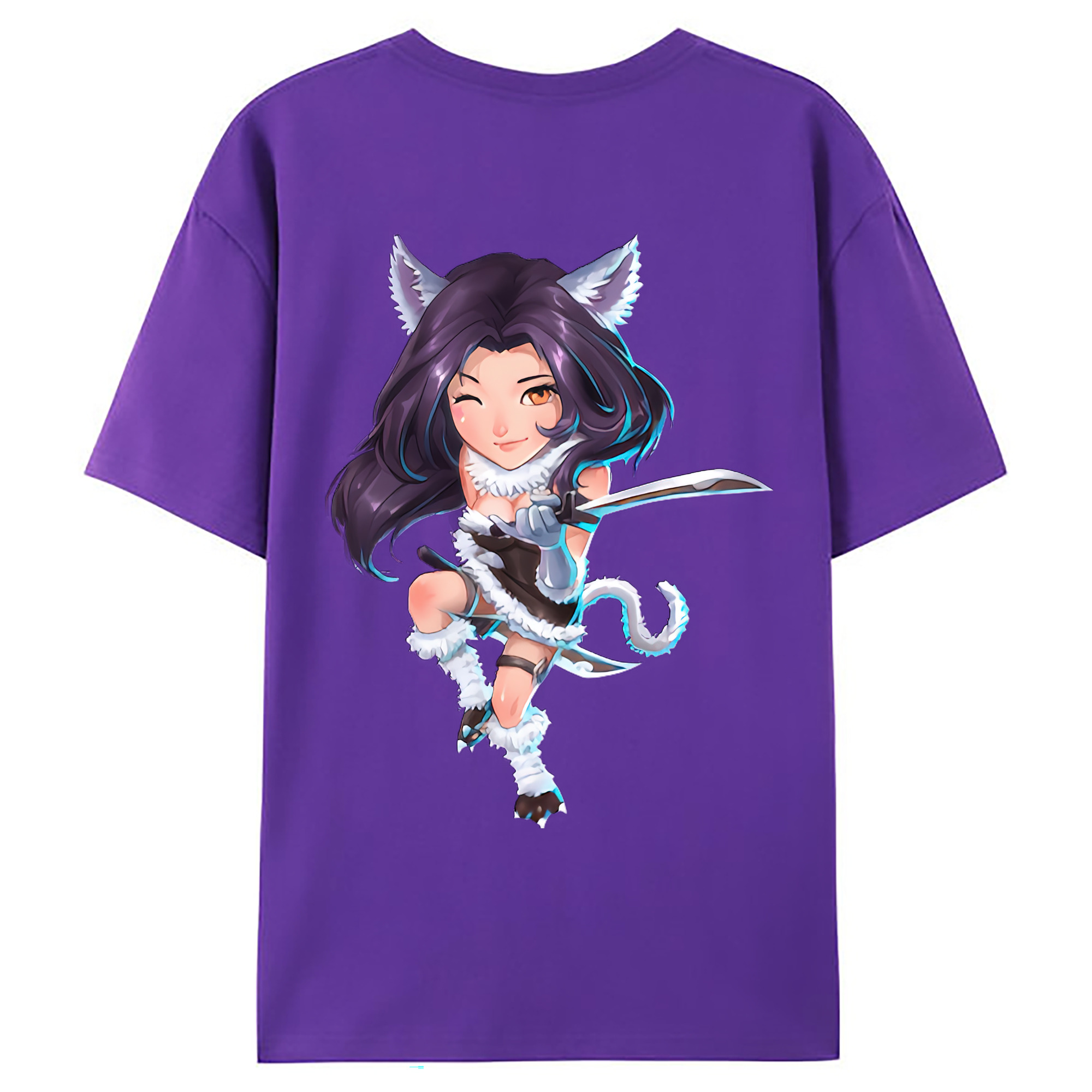 （画像用） リーグ・オブ・レジェンド League of Legends LOL 綿100％ メンズ半袖Tシャツ（バックプリント） 通気性