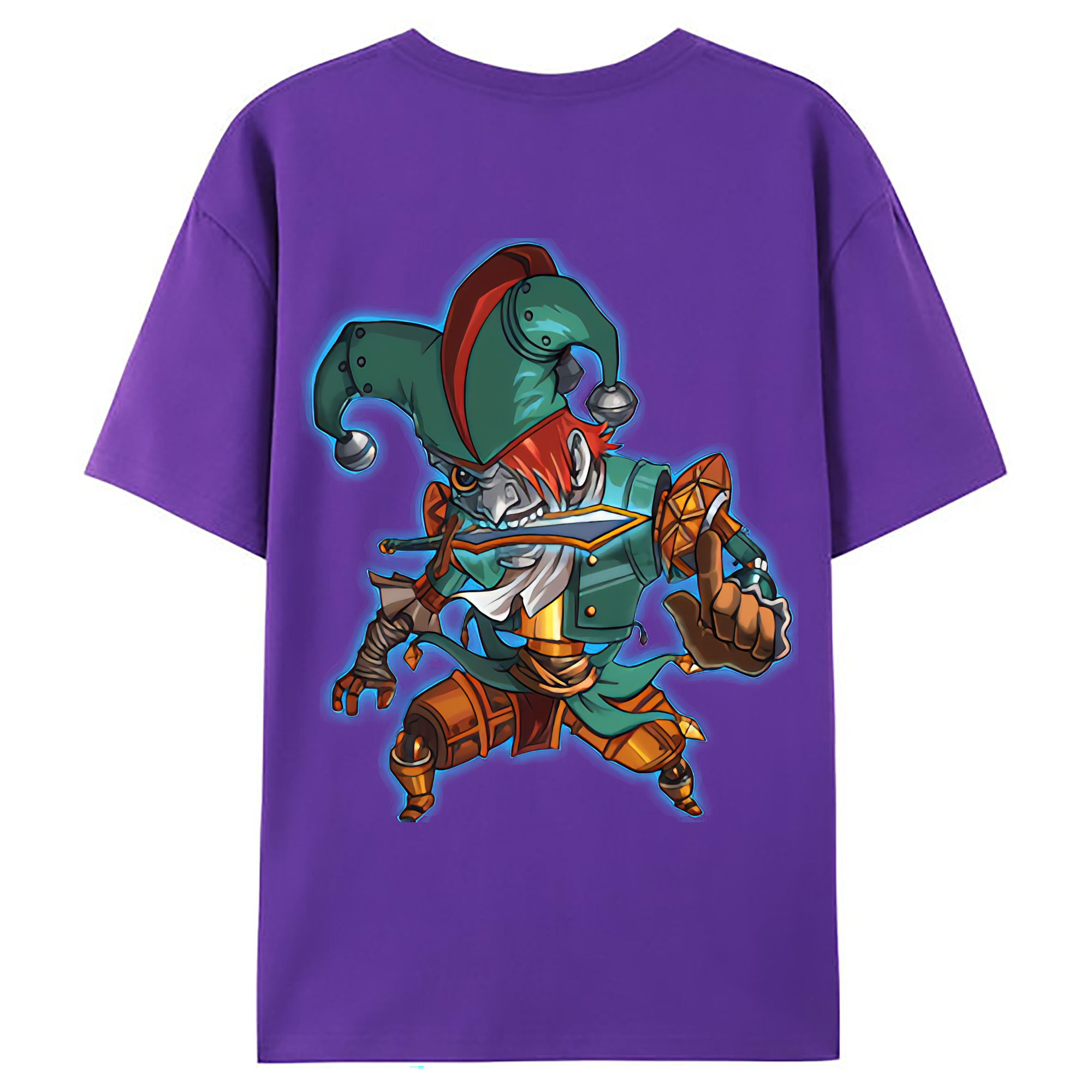 （画像用） リーグ・オブ・レジェンド League of Legends LOL 綿100％ メンズ半袖Tシャツ（バックプリント） 通気性