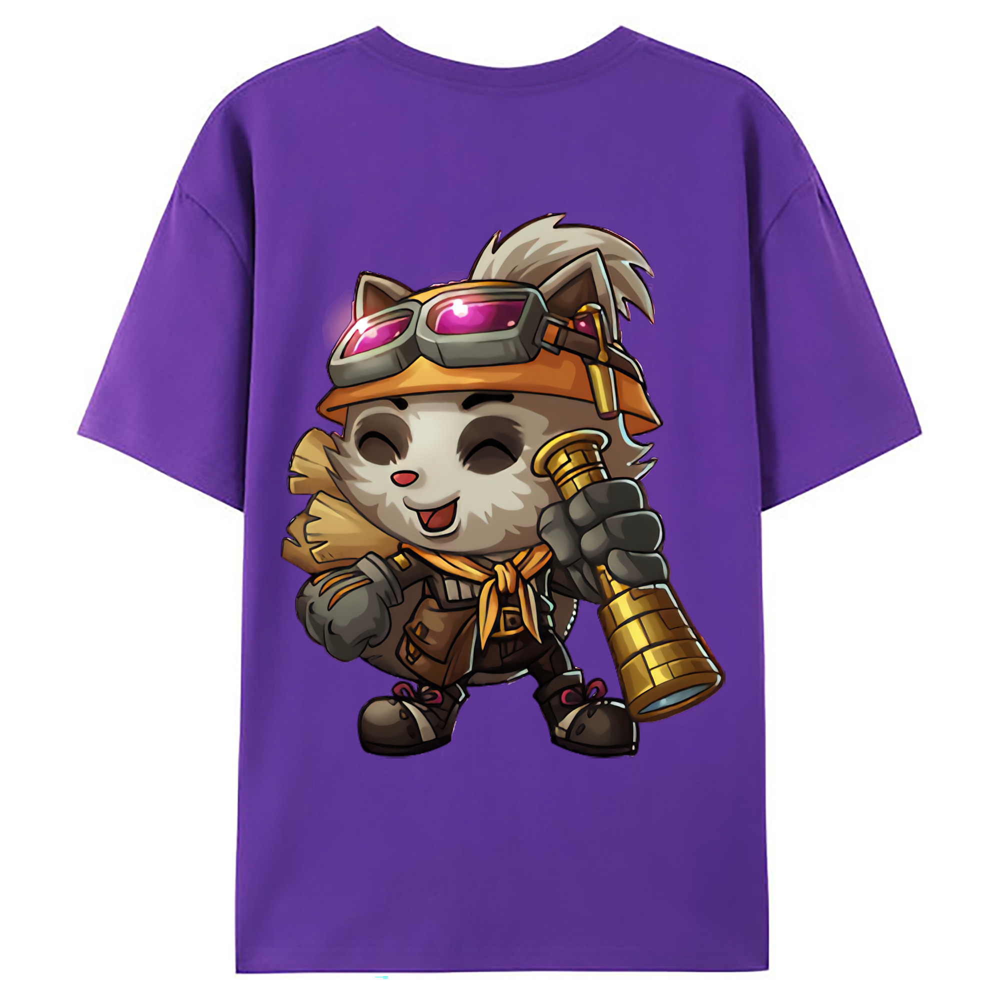 （画像用） リーグ・オブ・レジェンド League of Legends LOL 綿100％ メンズ半袖Tシャツ（バックプリント） 通気性