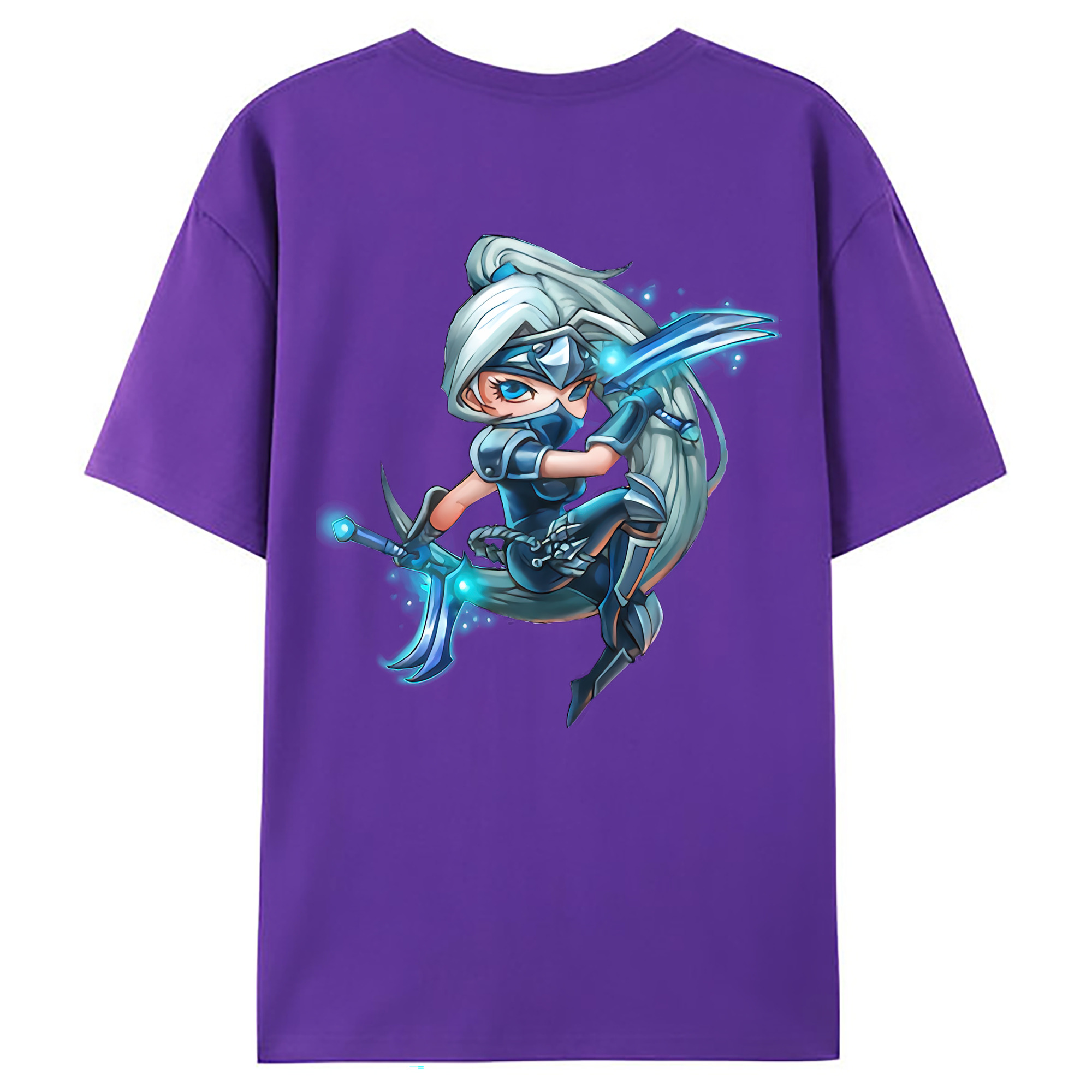 （画像用） リーグ・オブ・レジェンド League of Legends LOL 綿100％ メンズ半袖Tシャツ（バックプリント） 通気性