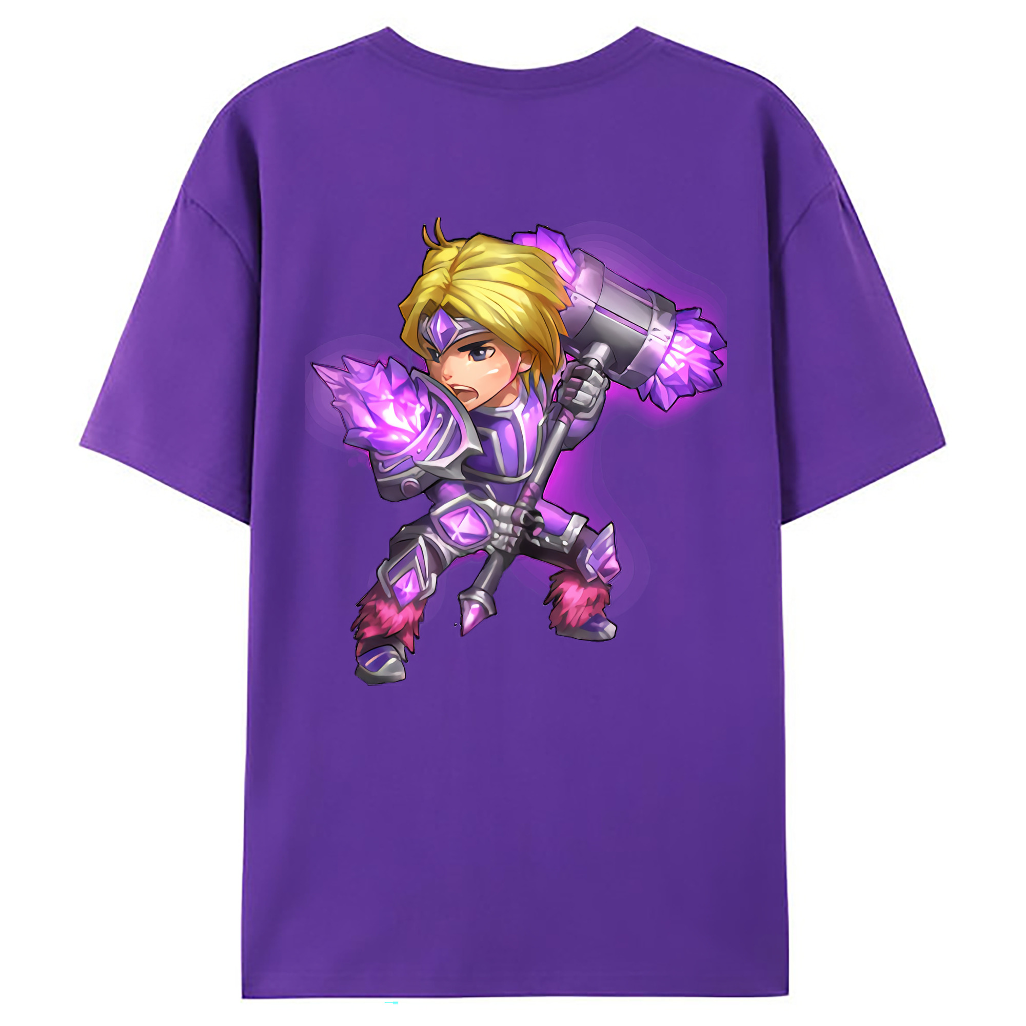 （画像用） リーグ・オブ・レジェンド League of Legends LOL 綿100％ メンズ半袖Tシャツ（バックプリント） 通気性