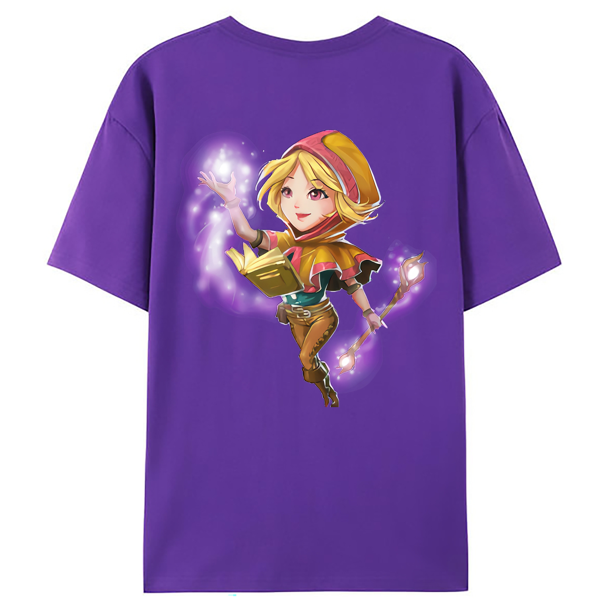 （画像用） リーグ・オブ・レジェンド League of Legends LOL 綿100％ メンズ半袖Tシャツ（バックプリント） 通気性