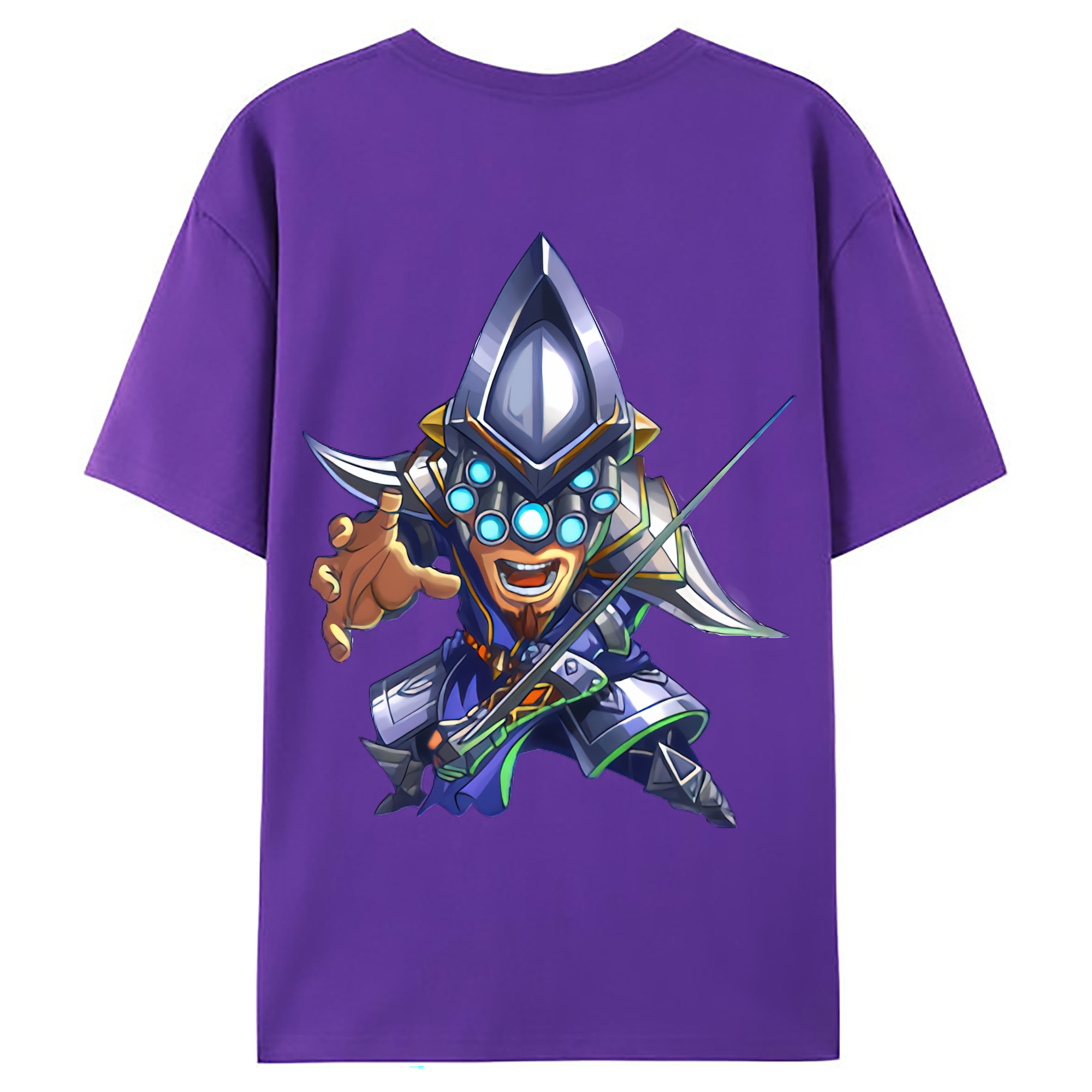 （画像用） リーグ・オブ・レジェンド League of Legends LOL 綿100％ メンズ半袖Tシャツ（バックプリント） 通気性