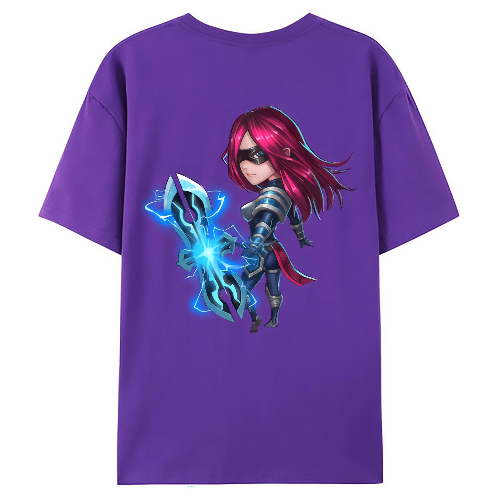 （画像用） リーグ・オブ・レジェンド League of Legends LOL 綿100％ メンズ半袖Tシャツ（バックプリント） 通気性