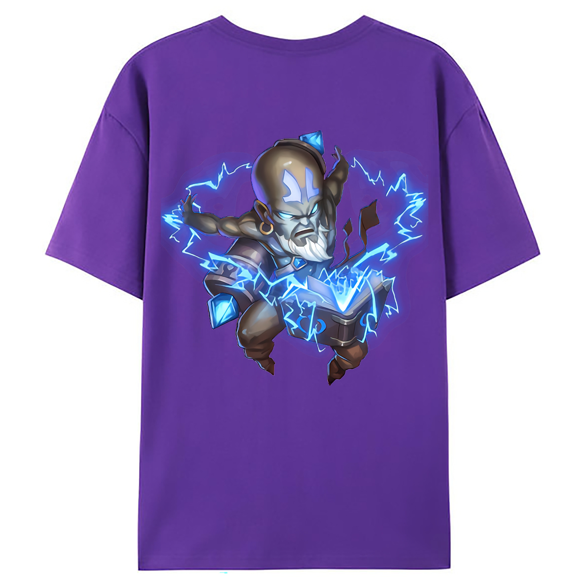 （画像用） リーグ・オブ・レジェンド League of Legends LOL 綿100％ メンズ半袖Tシャツ（バックプリント） 通気性