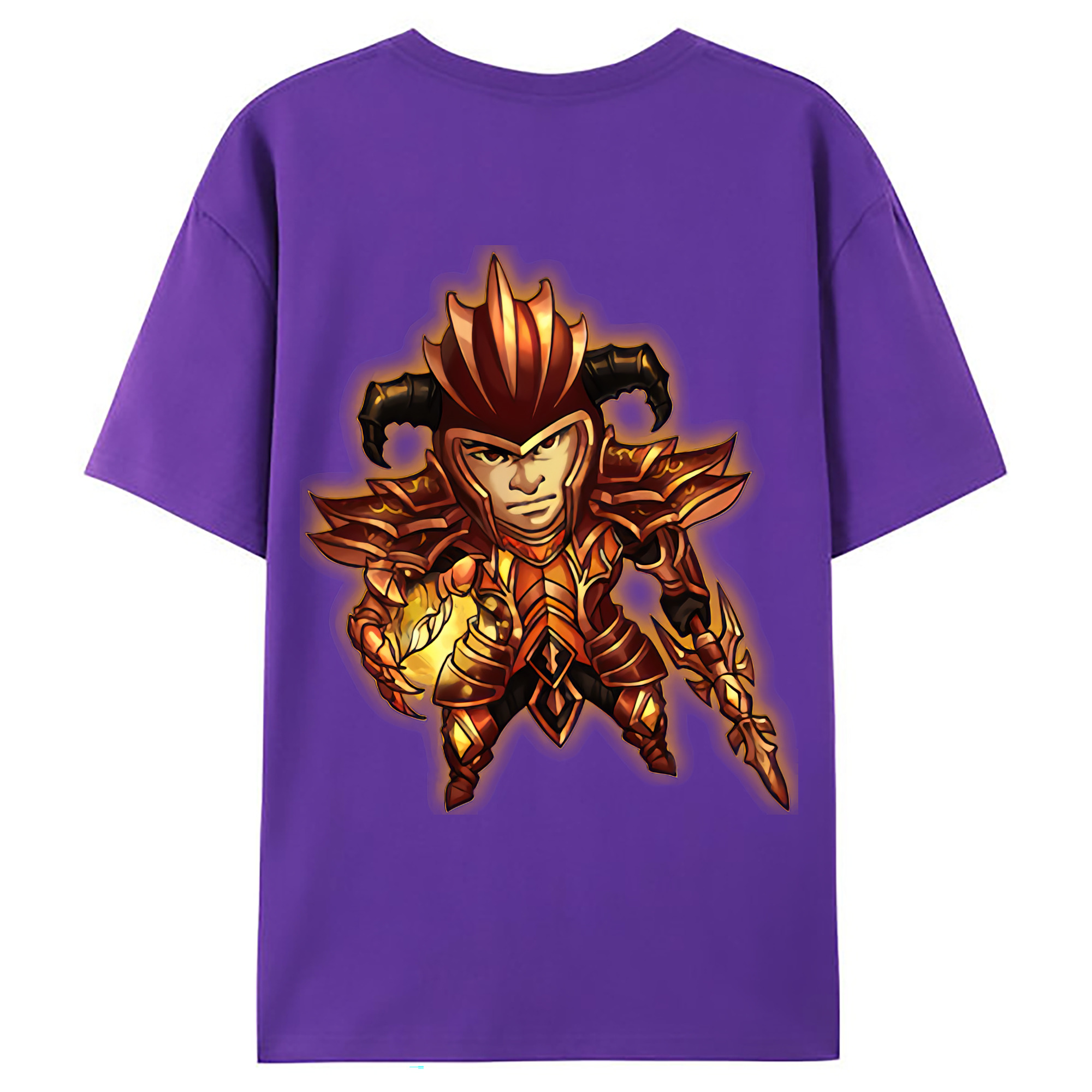 （画像用） リーグ・オブ・レジェンド League of Legends LOL 綿100％ メンズ半袖Tシャツ（バックプリント） 通気性