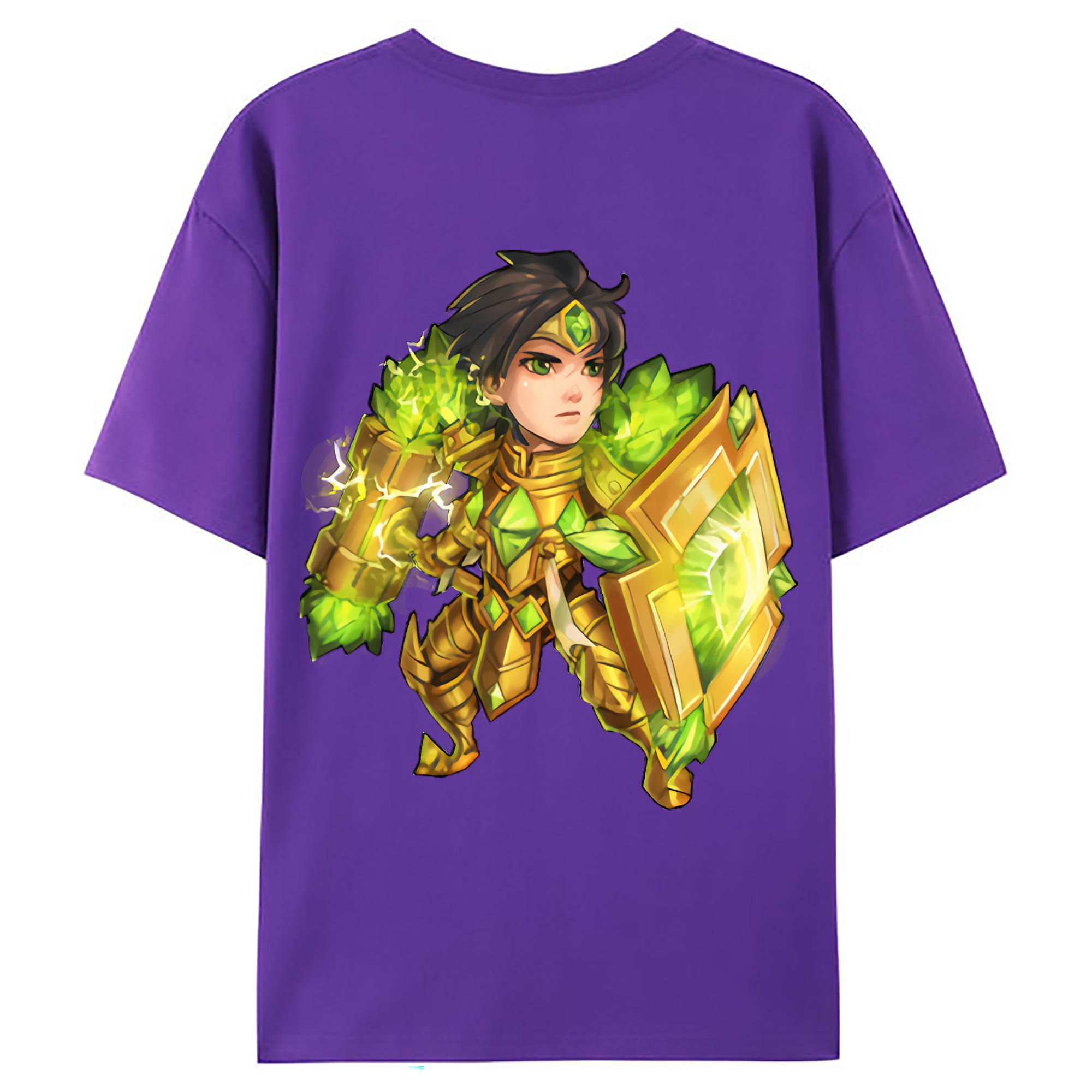 （画像用） リーグ・オブ・レジェンド League of Legends LOL 綿100％ メンズ半袖Tシャツ（バックプリント） 通気性