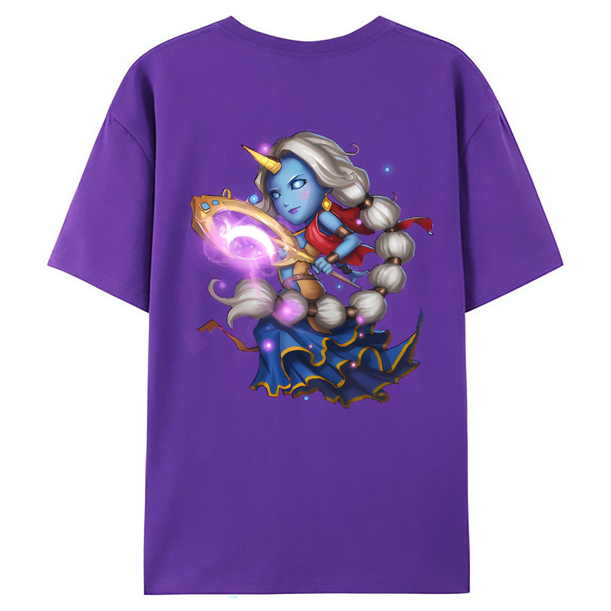 （画像用） リーグ・オブ・レジェンド League of Legends LOL 綿100％ メンズ半袖Tシャツ（バックプリント） 通気性