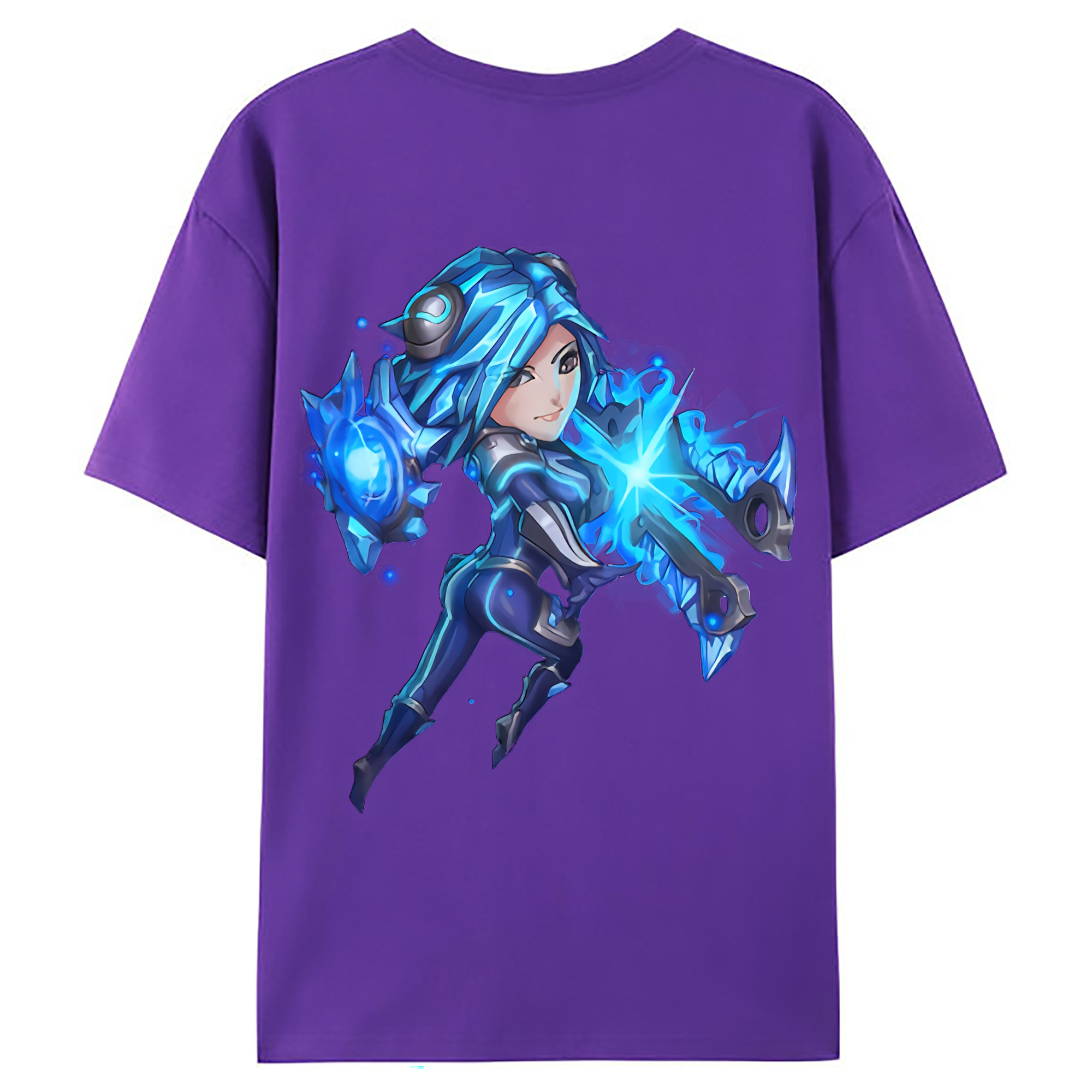 （画像用） リーグ・オブ・レジェンド League of Legends LOL 綿100％ メンズ半袖Tシャツ（バックプリント） 通気性