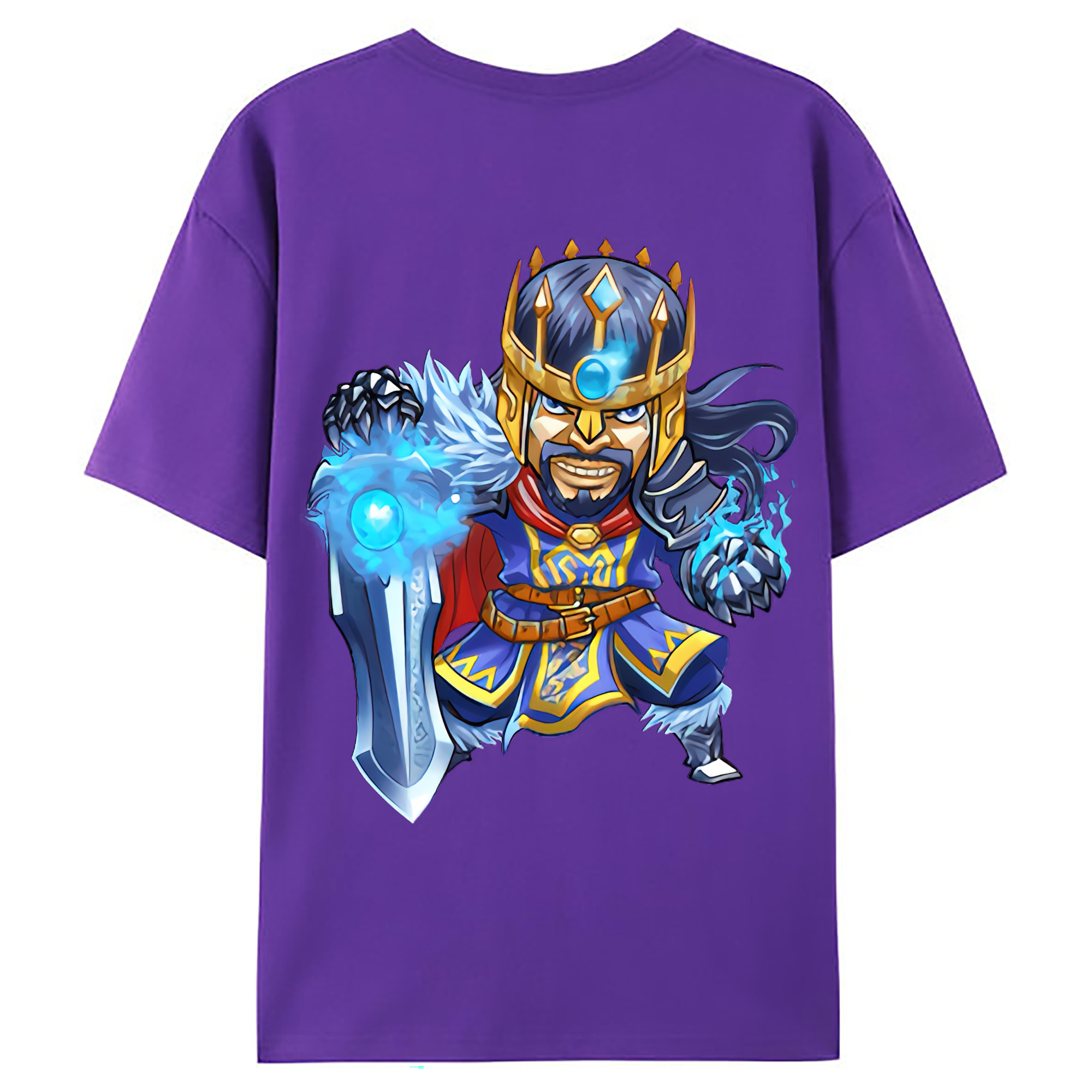 （画像用） リーグ・オブ・レジェンド League of Legends LOL 綿100％ メンズ半袖Tシャツ（バックプリント） 通気性