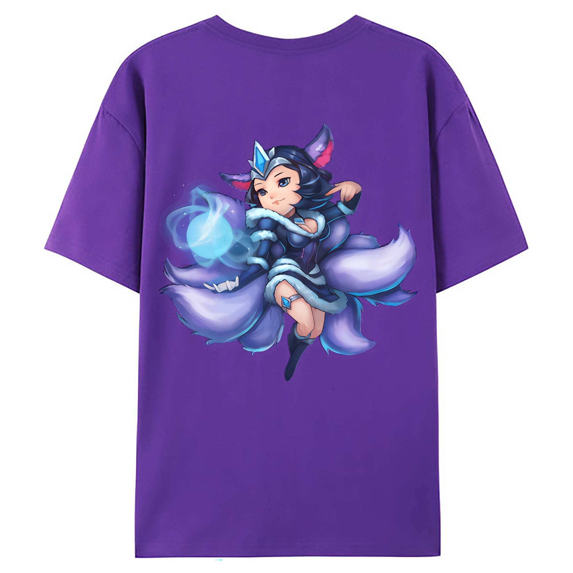 （画像用） リーグ・オブ・レジェンド League of Legends LOL 綿100％ メンズ半袖Tシャツ（バックプリント） 通気性