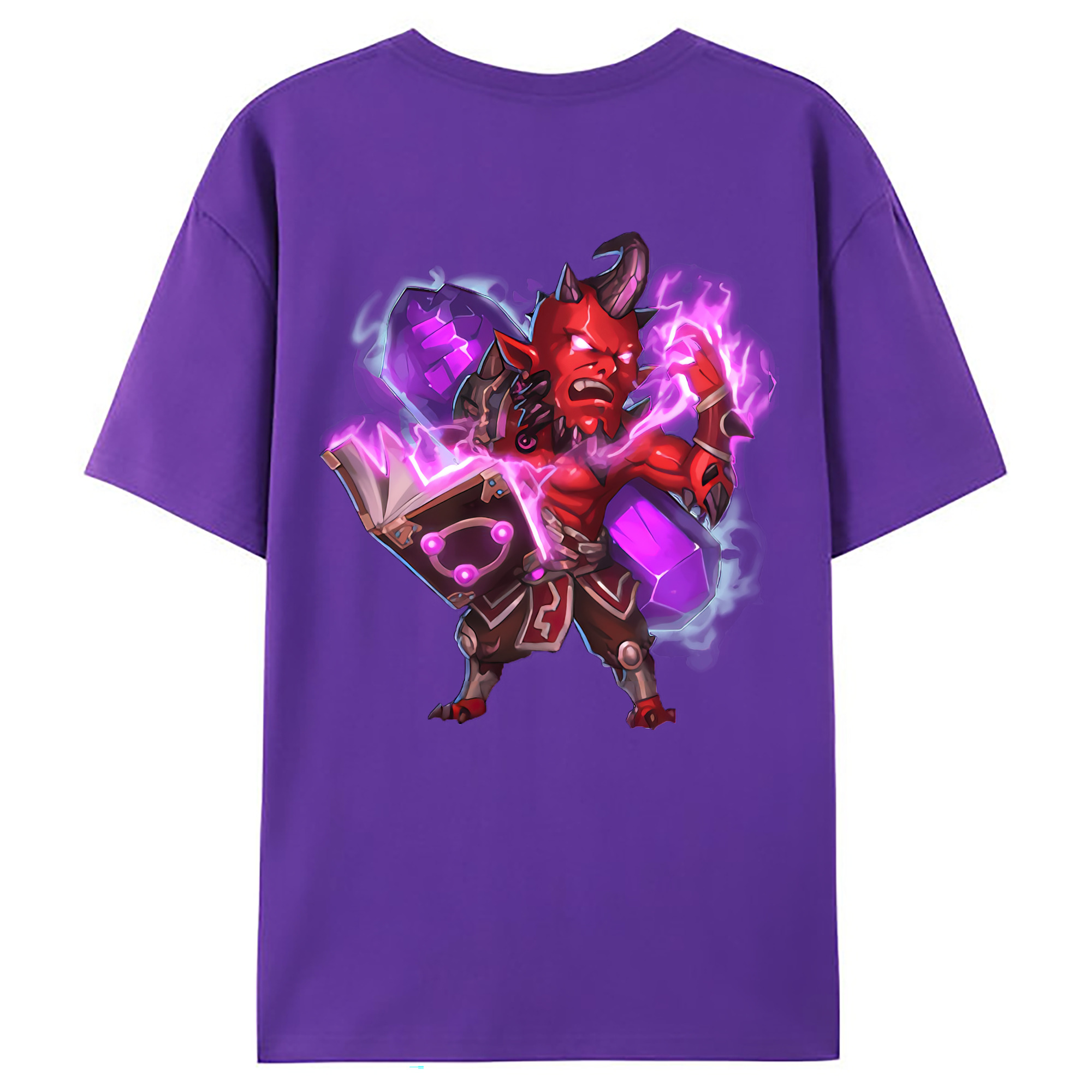 （画像用） リーグ・オブ・レジェンド League of Legends LOL 綿100％ メンズ半袖Tシャツ（バックプリント） 通気性