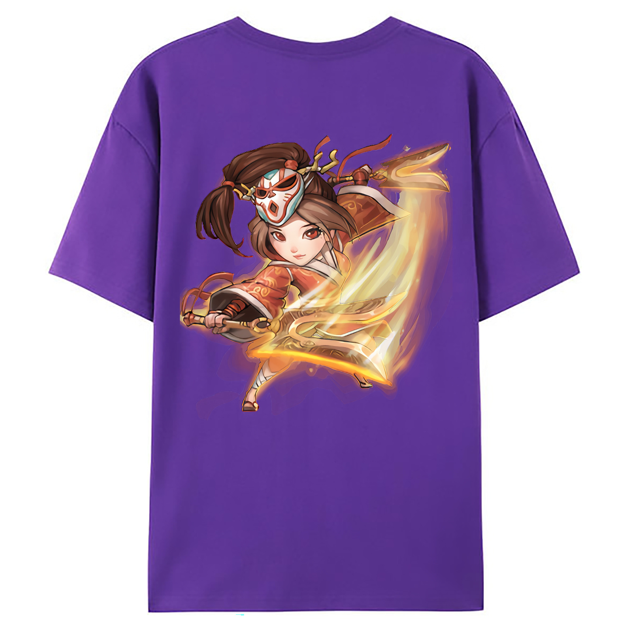 （画像用） リーグ・オブ・レジェンド League of Legends LOL 綿100％ メンズ半袖Tシャツ（バックプリント） 通気性