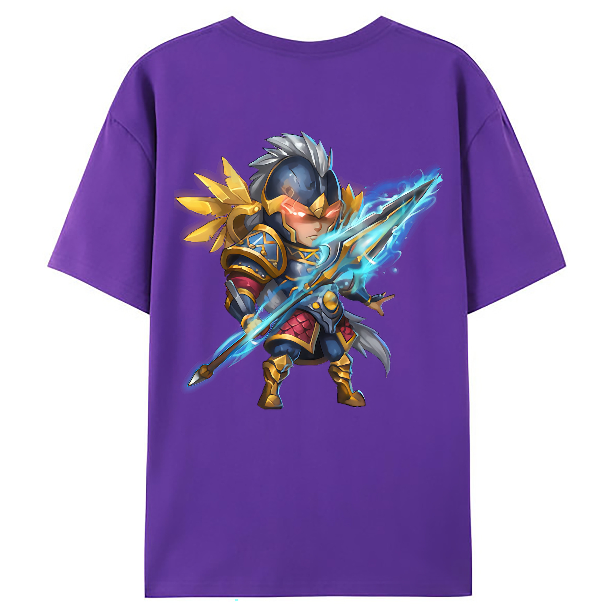 （画像用） リーグ・オブ・レジェンド League of Legends LOL 綿100％ メンズ半袖Tシャツ（バックプリント） 通気性