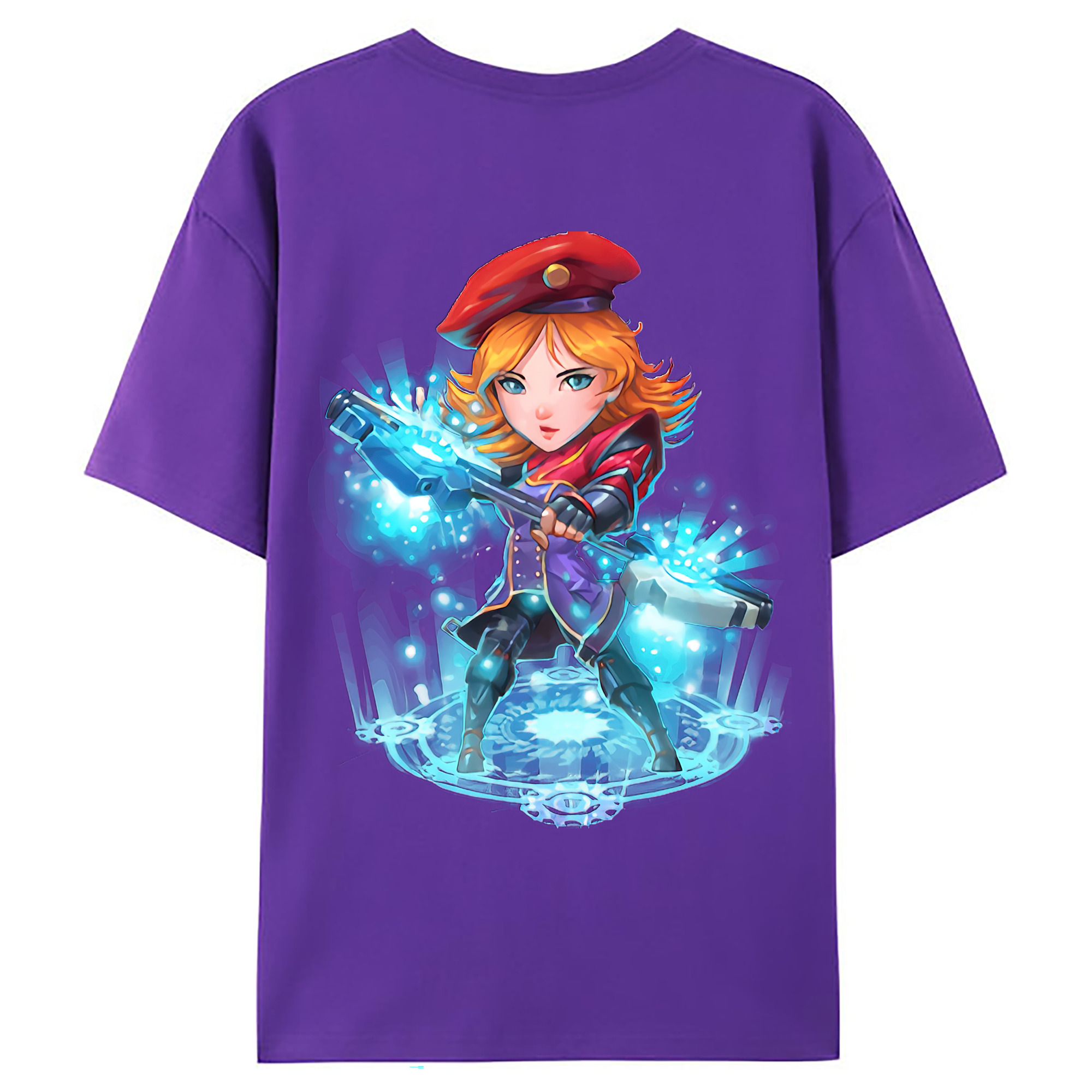 （画像用） リーグ・オブ・レジェンド League of Legends LOL 綿100％ メンズ半袖Tシャツ（バックプリント） 通気性