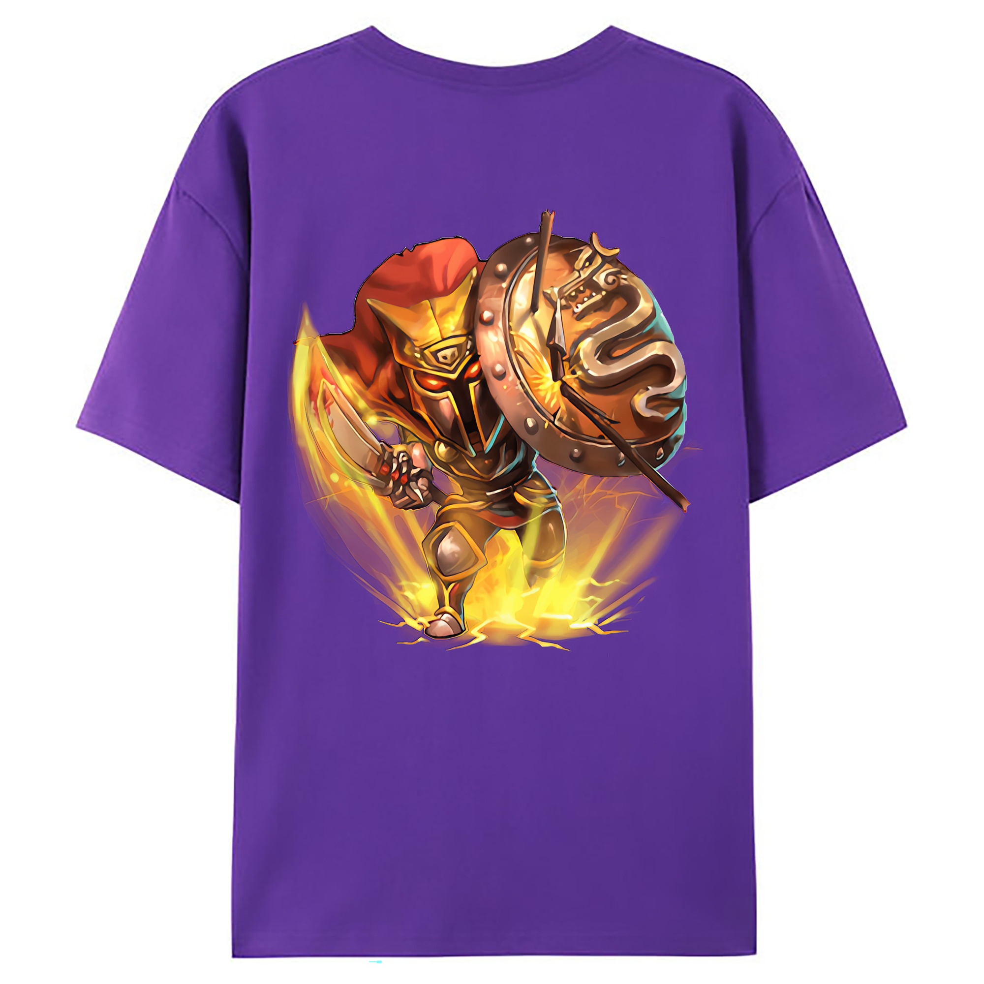 （画像用） リーグ・オブ・レジェンド League of Legends LOL 綿100％ メンズ半袖Tシャツ（バックプリント） 通気性