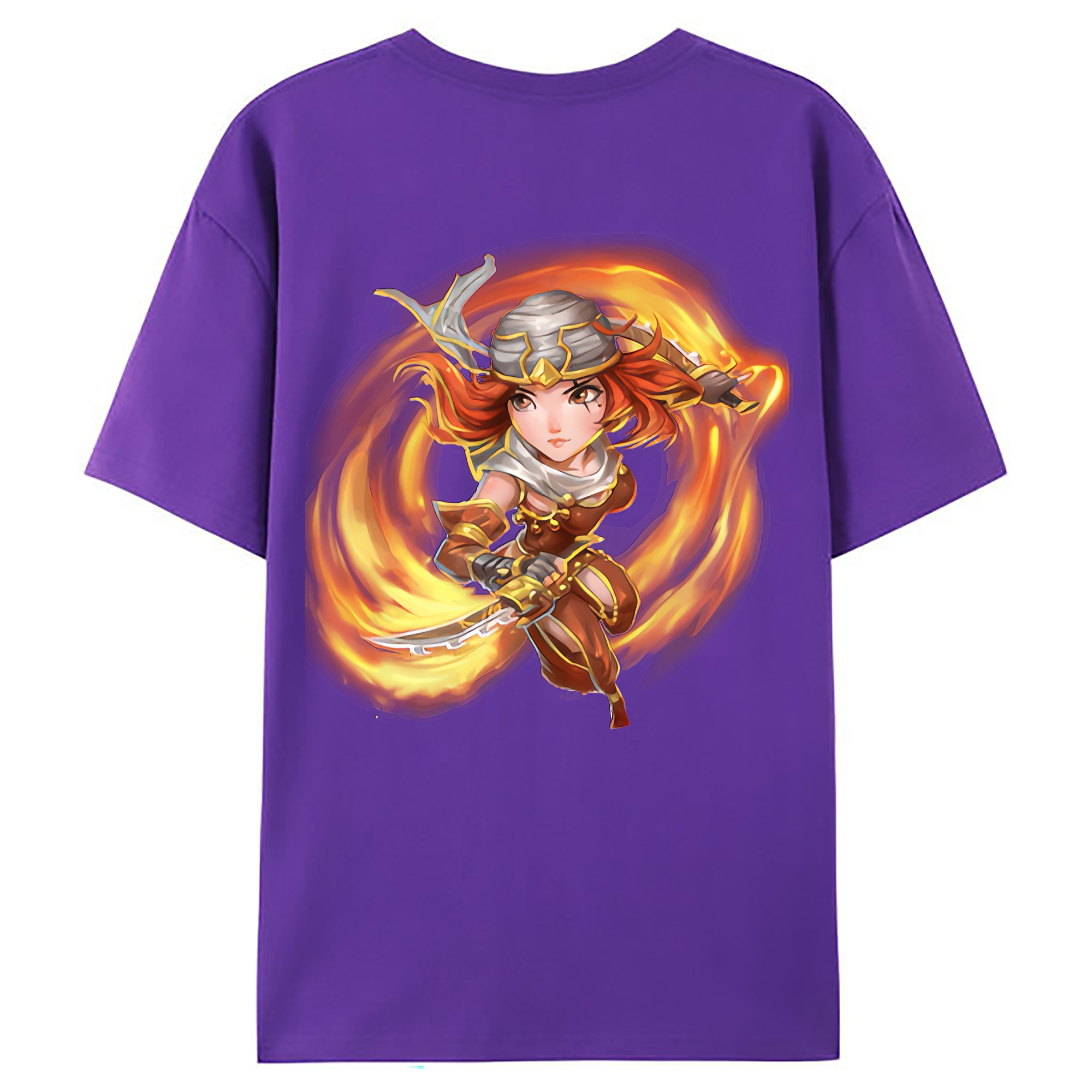 （画像用） リーグ・オブ・レジェンド League of Legends LOL 綿100％ メンズ半袖Tシャツ（バックプリント） 通気性