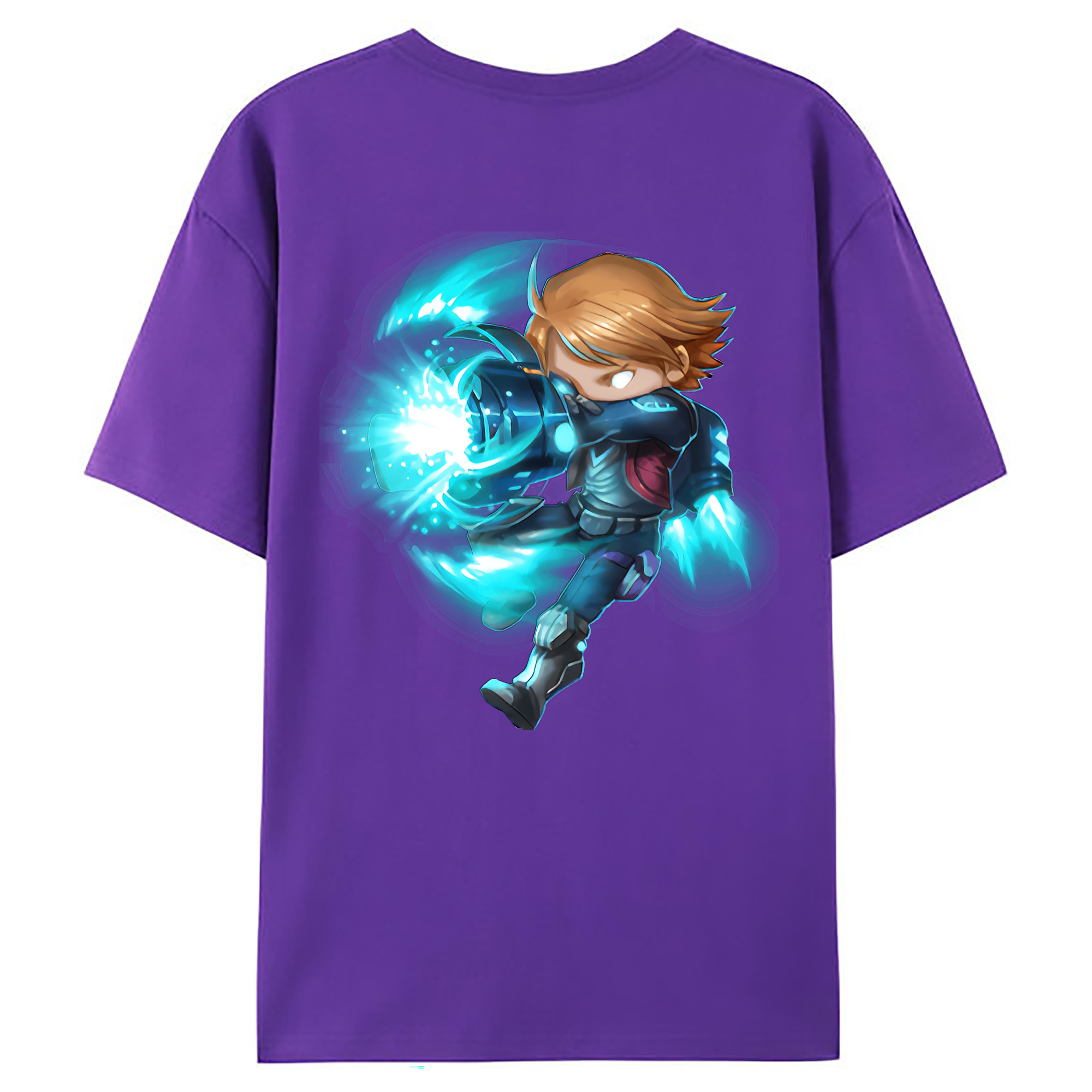 （画像用） リーグ・オブ・レジェンド League of Legends LOL 綿100％ メンズ半袖Tシャツ（バックプリント） 通気性