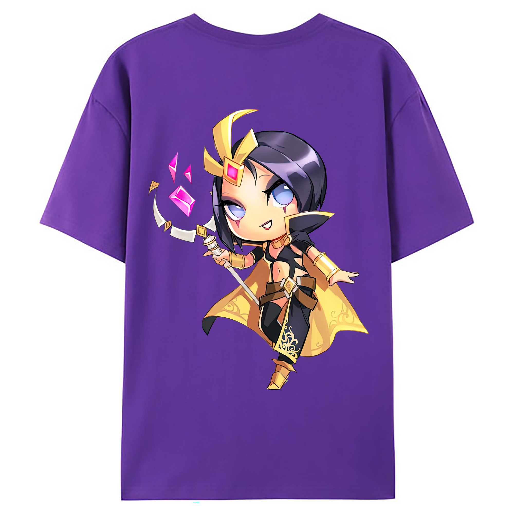 （画像用） リーグ・オブ・レジェンド League of Legends LOL 綿100％ メンズ半袖Tシャツ（バックプリント） 通気性