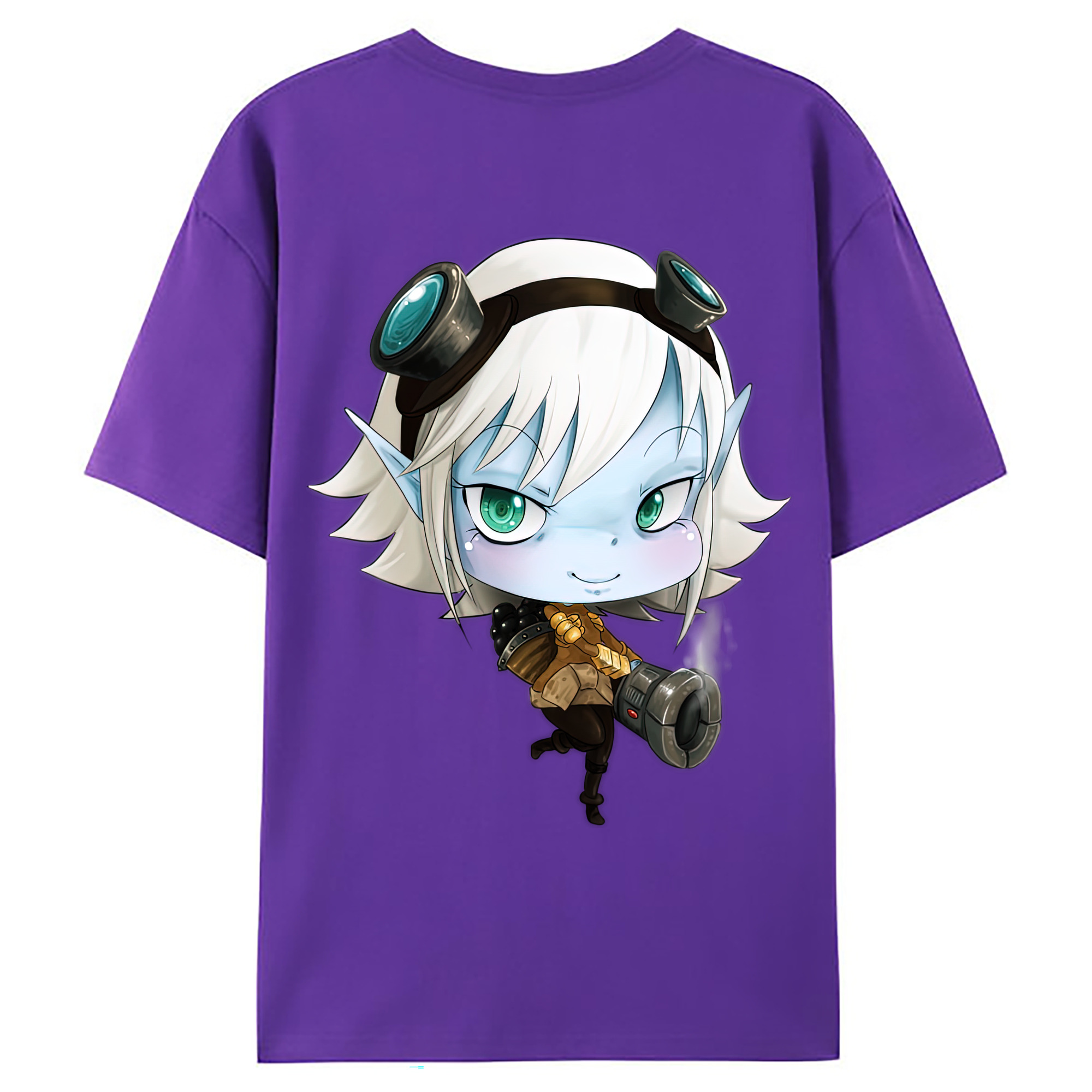 （画像用） リーグ・オブ・レジェンド League of Legends LOL 綿100％ メンズ半袖Tシャツ（バックプリント） 通気性