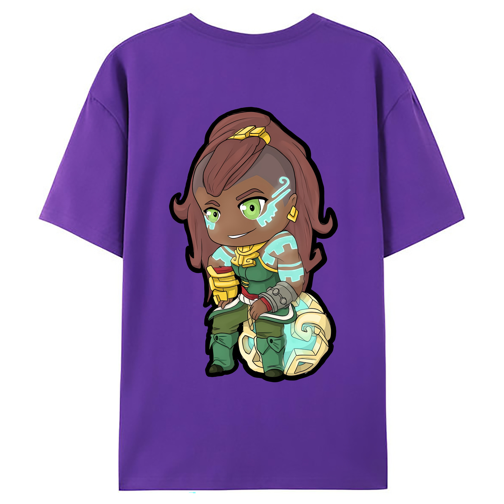 （画像用） リーグ・オブ・レジェンド League of Legends LOL 綿100％ メンズ半袖Tシャツ（バックプリント） 通気性