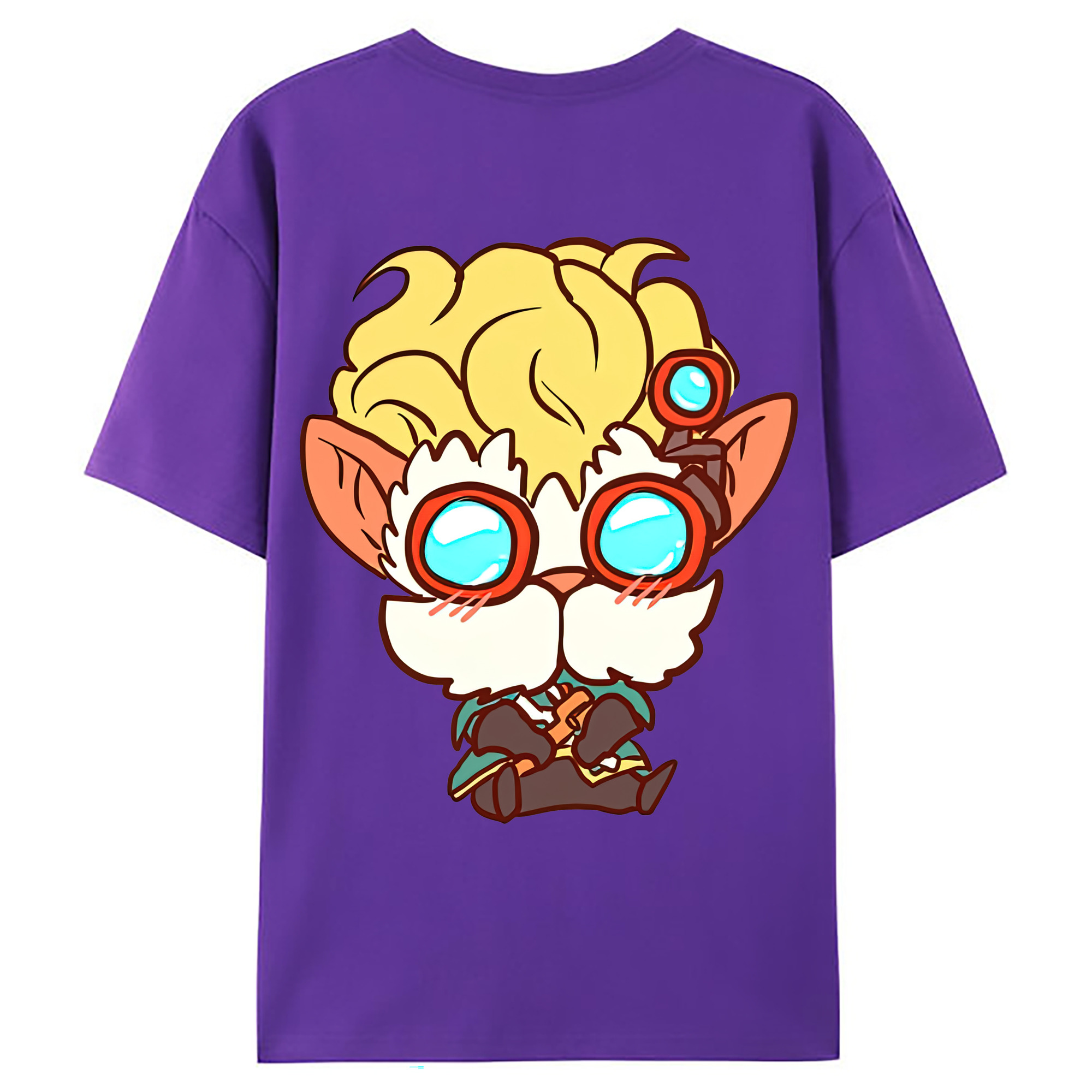 （画像用） リーグ・オブ・レジェンド League of Legends LOL 綿100％ メンズ半袖Tシャツ（バックプリント） 通気性