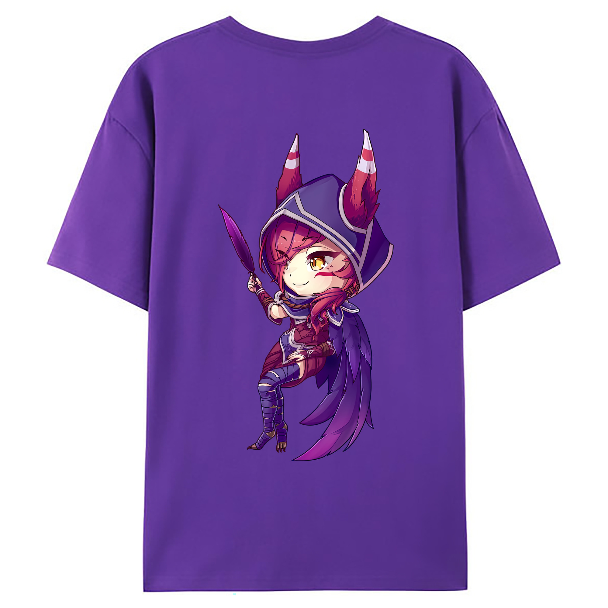 （画像用） リーグ・オブ・レジェンド League of Legends LOL 綿100％ メンズ半袖Tシャツ（バックプリント） 通気性