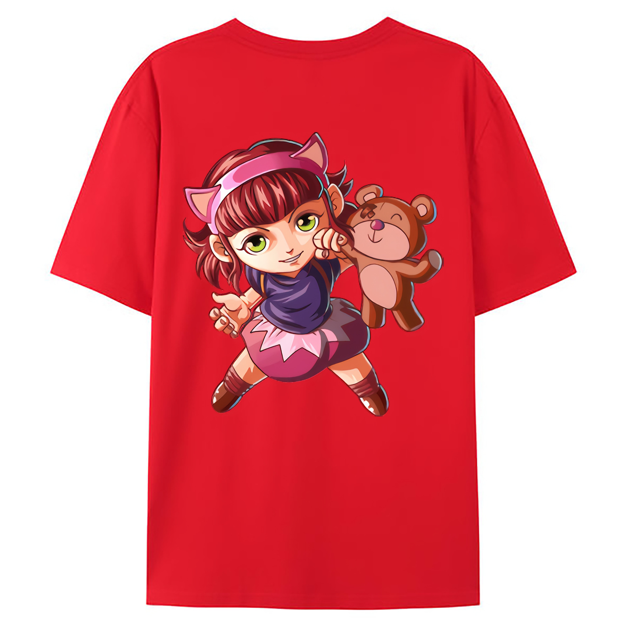 （画像用） リーグ・オブ・レジェンド League of Legends LOL 綿100％ メンズ半袖Tシャツ（バックプリント） 通気性