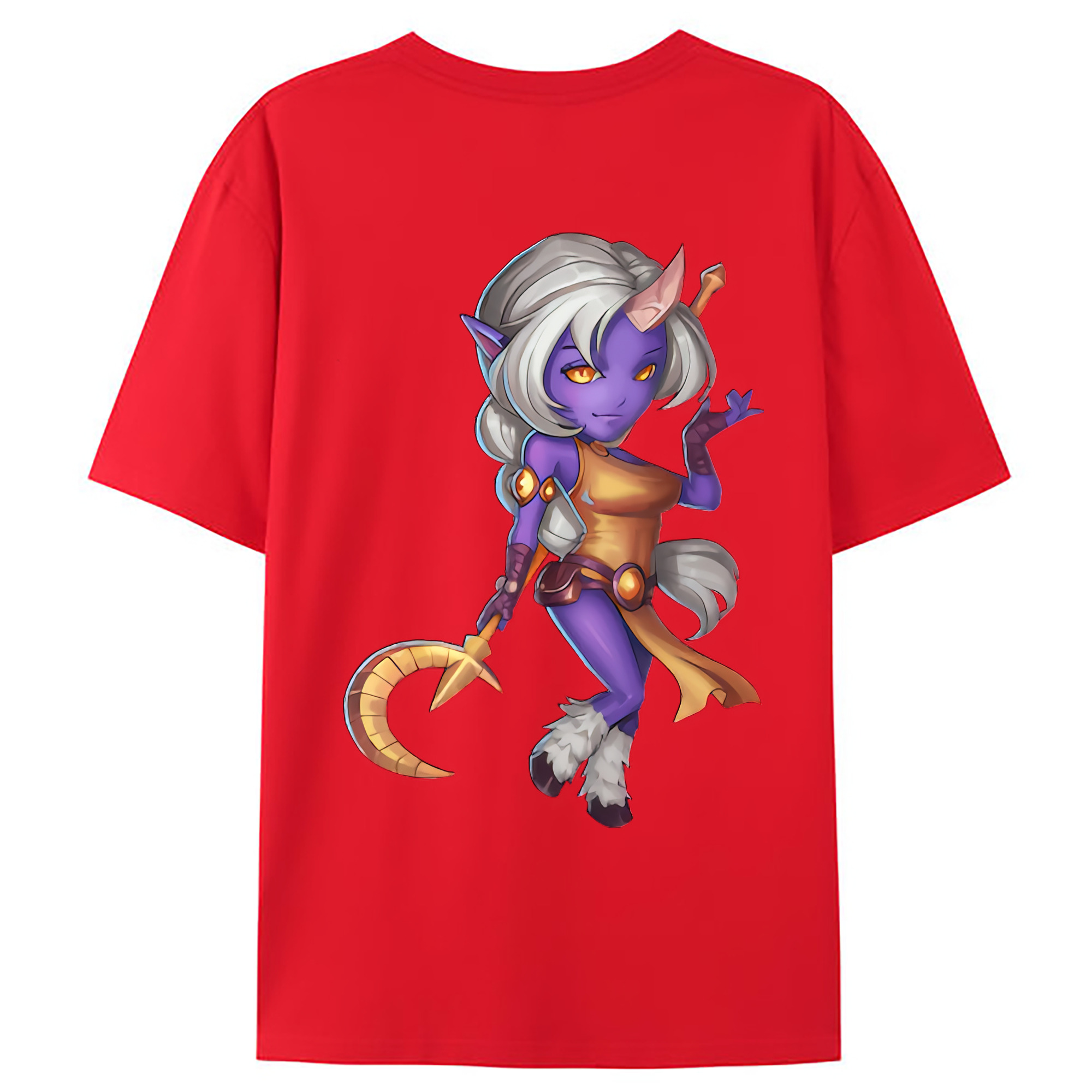 （画像用） リーグ・オブ・レジェンド League of Legends LOL 綿100％ メンズ半袖Tシャツ（バックプリント） 通気性