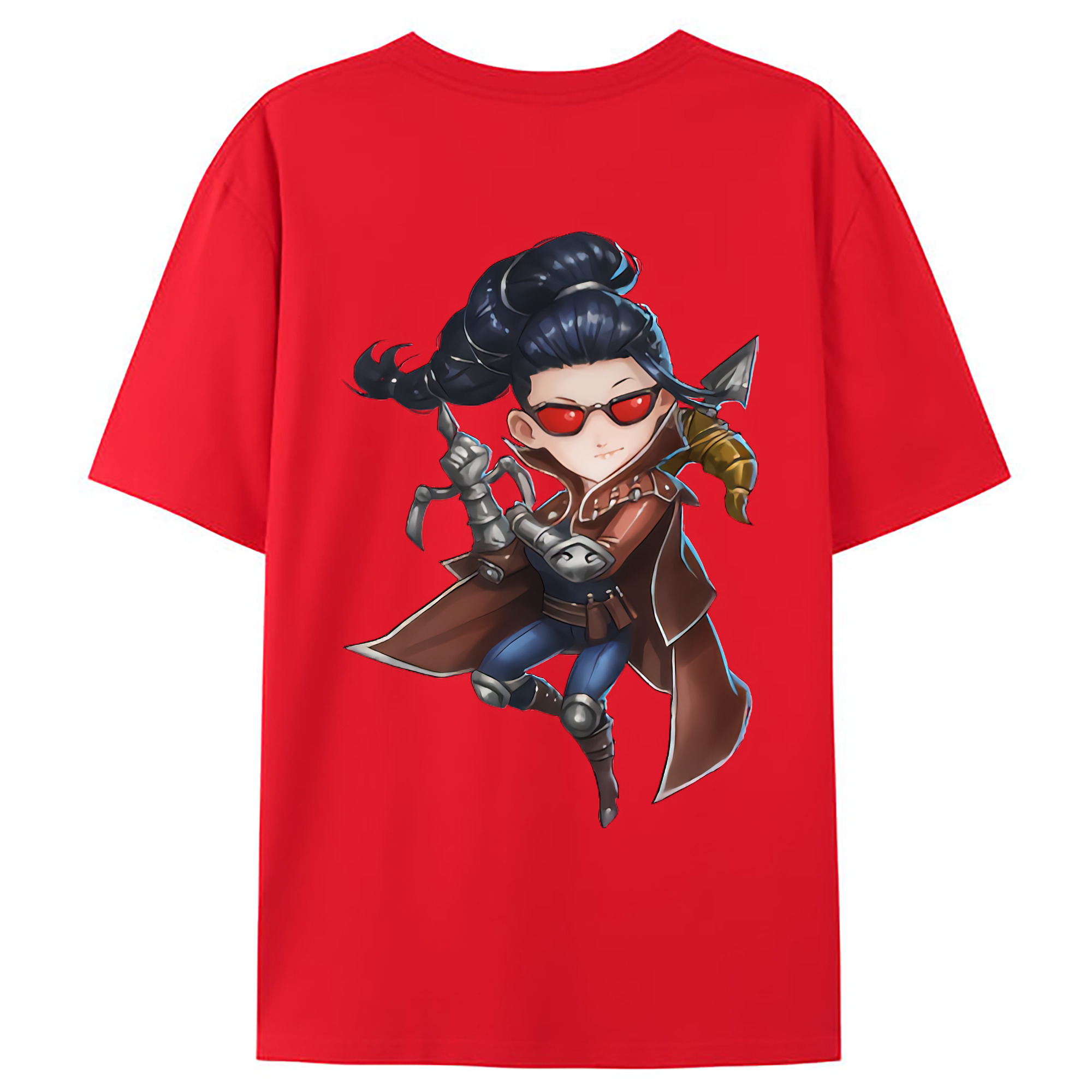 （画像用） リーグ・オブ・レジェンド League of Legends LOL 綿100％ メンズ半袖Tシャツ（バックプリント） 通気性