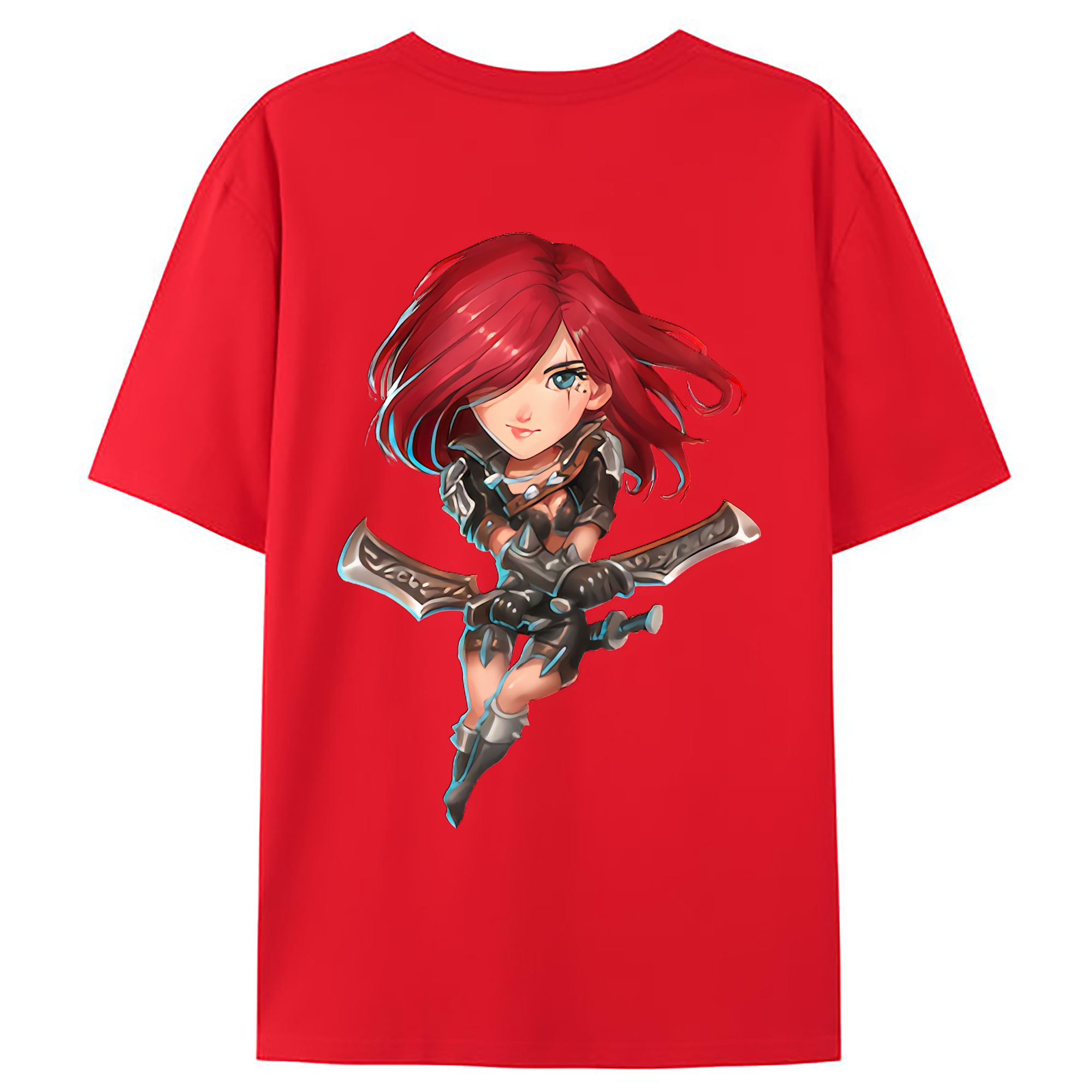 （画像用） リーグ・オブ・レジェンド League of Legends LOL 綿100％ メンズ半袖Tシャツ（バックプリント） 通気性
