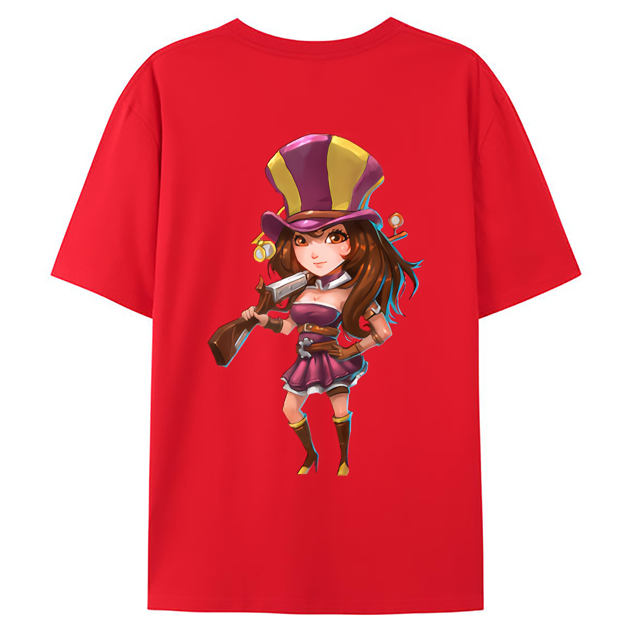 （画像用） リーグ・オブ・レジェンド League of Legends LOL 綿100％ メンズ半袖Tシャツ（バックプリント） 通気性
