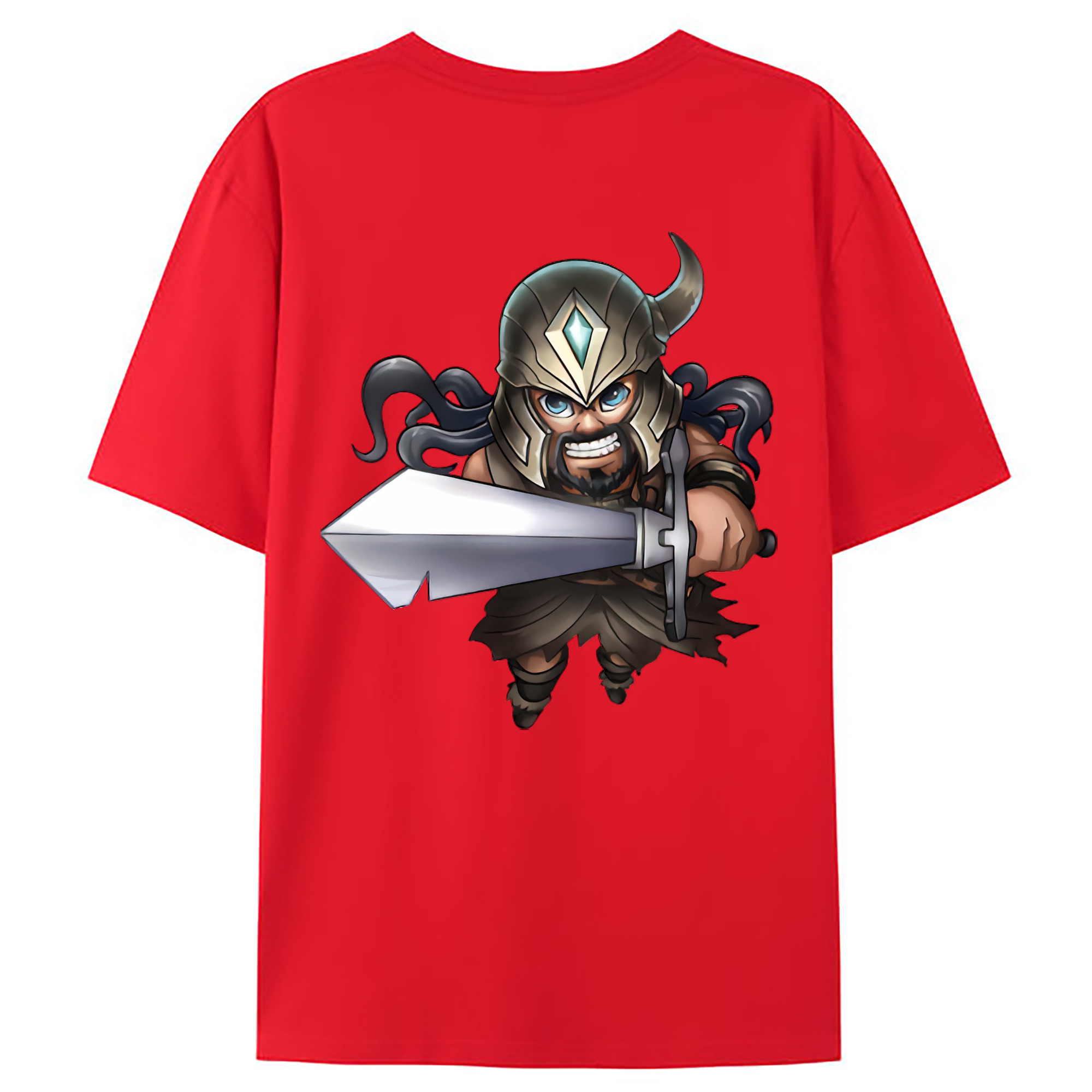 （画像用） リーグ・オブ・レジェンド League of Legends LOL 綿100％ メンズ半袖Tシャツ（バックプリント） 通気性