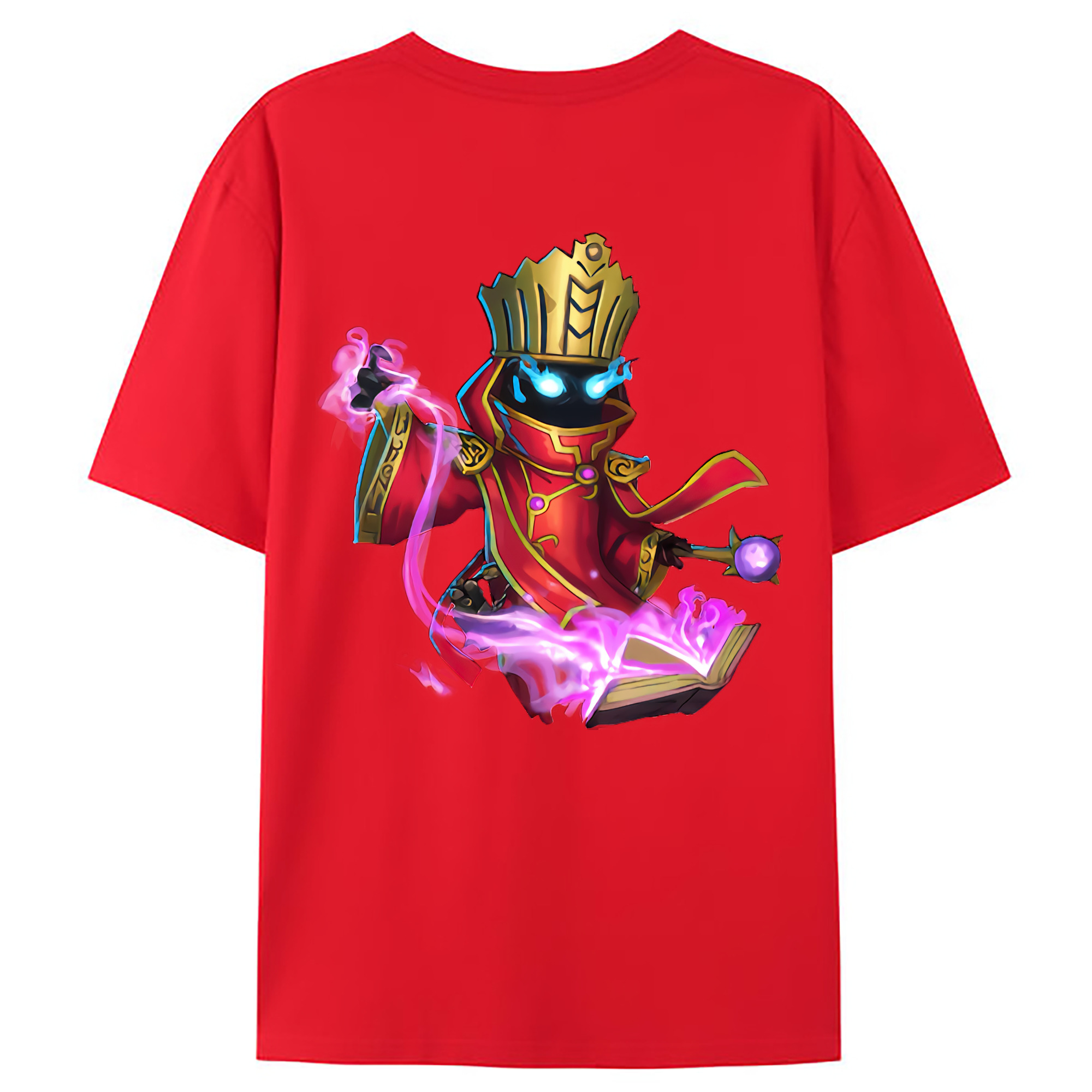 （画像用） リーグ・オブ・レジェンド League of Legends LOL 綿100％ メンズ半袖Tシャツ（バックプリント） 通気性