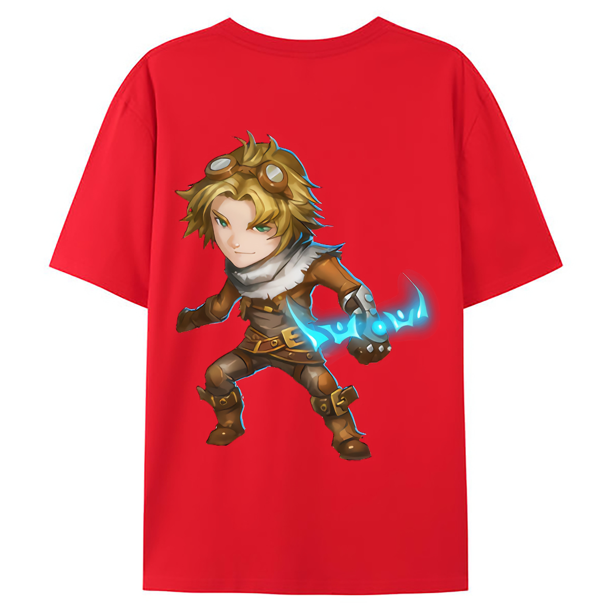 （画像用） リーグ・オブ・レジェンド League of Legends LOL 綿100％ メンズ半袖Tシャツ（バックプリント） 通気性