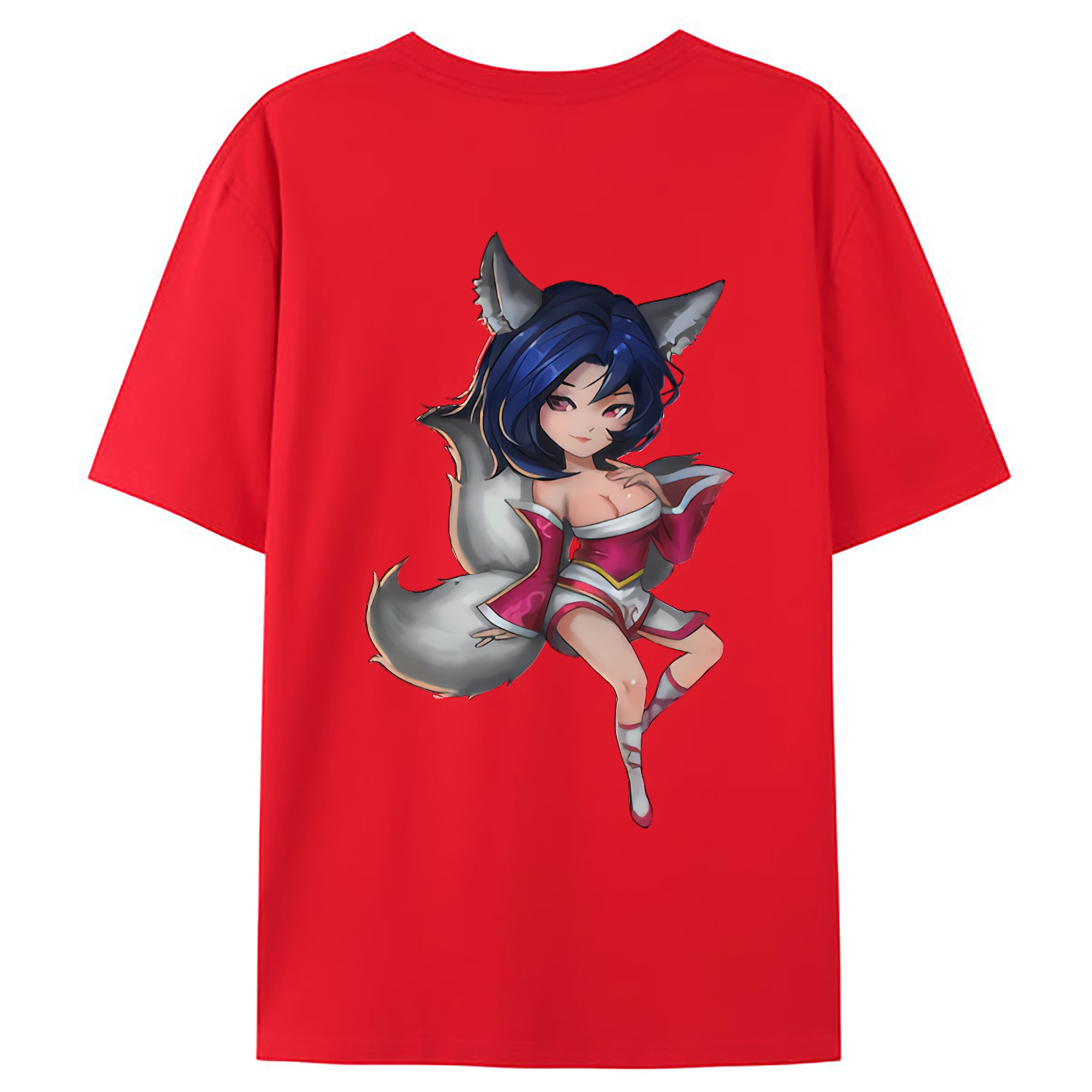 （画像用） リーグ・オブ・レジェンド League of Legends LOL 綿100％ メンズ半袖Tシャツ（バックプリント） 通気性