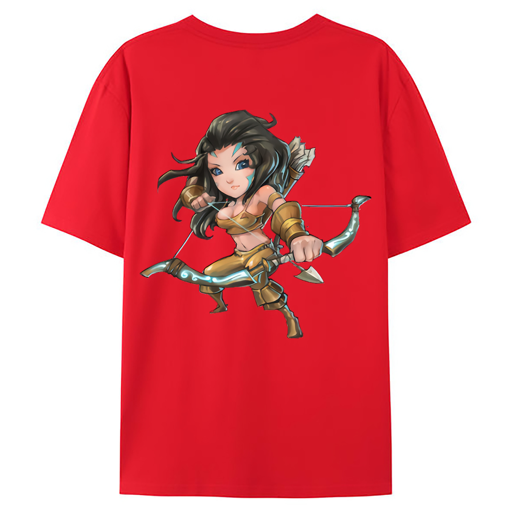 （画像用） リーグ・オブ・レジェンド League of Legends LOL 綿100％ メンズ半袖Tシャツ（バックプリント） 通気性