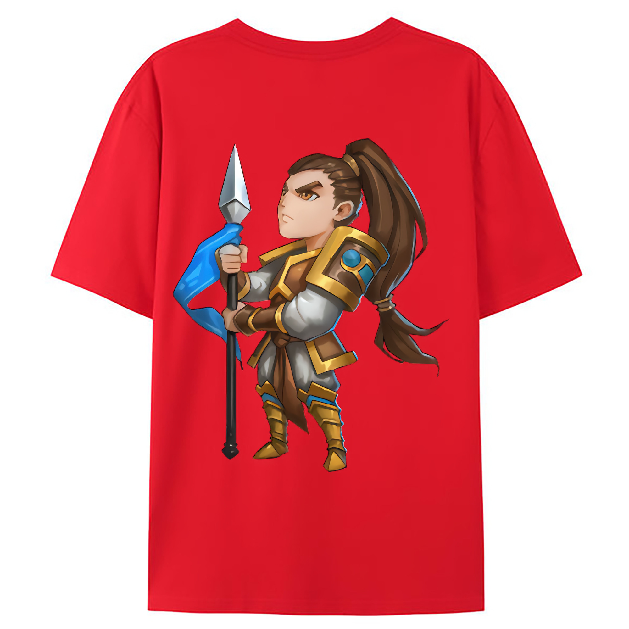 （画像用） リーグ・オブ・レジェンド League of Legends LOL 綿100％ メンズ半袖Tシャツ（バックプリント） 通気性