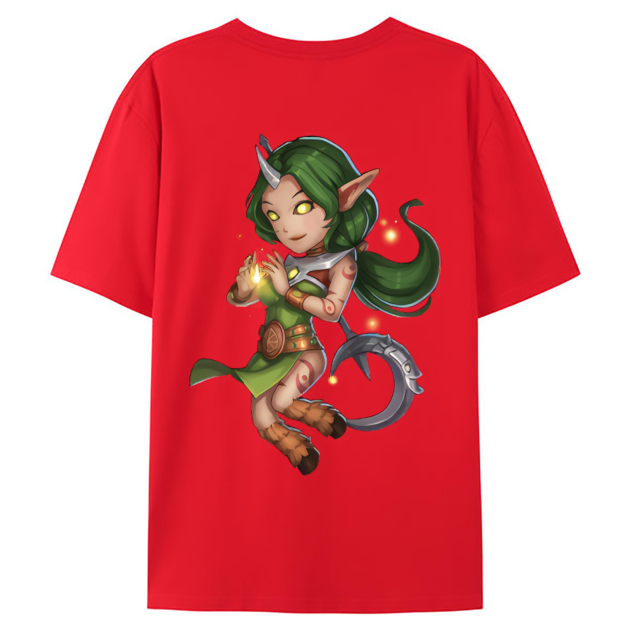 （画像用） リーグ・オブ・レジェンド League of Legends LOL 綿100％ メンズ半袖Tシャツ（バックプリント） 通気性