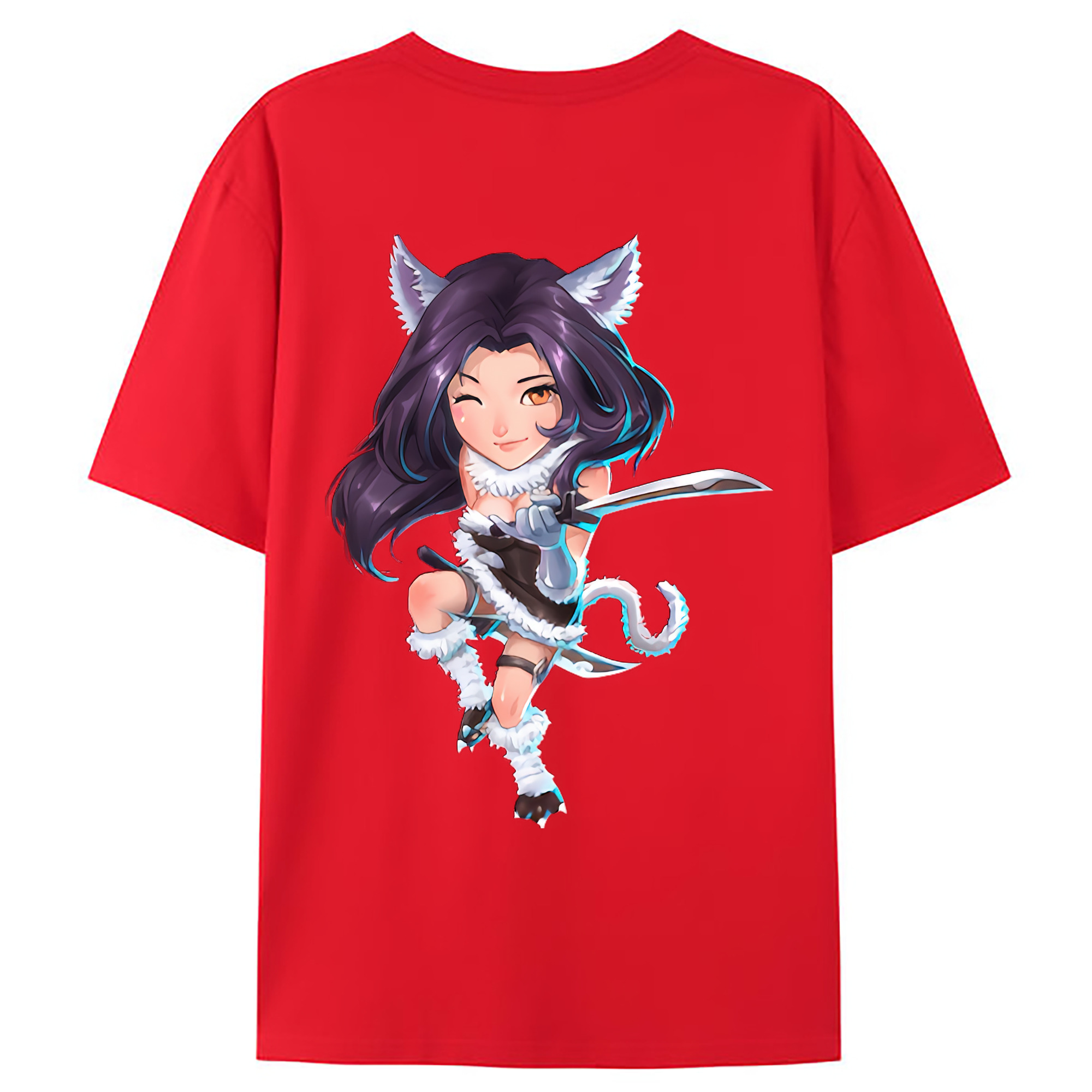 （画像用） リーグ・オブ・レジェンド League of Legends LOL 綿100％ メンズ半袖Tシャツ（バックプリント） 通気性