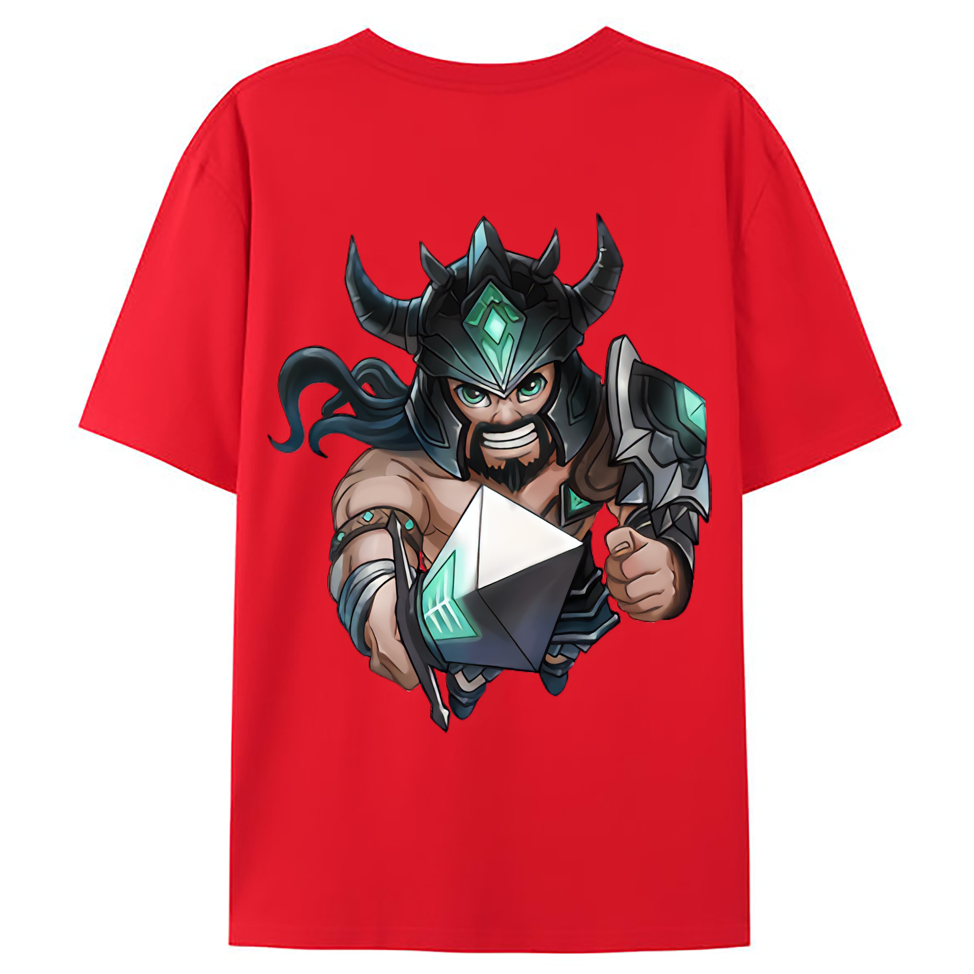 （画像用） リーグ・オブ・レジェンド League of Legends LOL 綿100％ メンズ半袖Tシャツ（バックプリント） 通気性