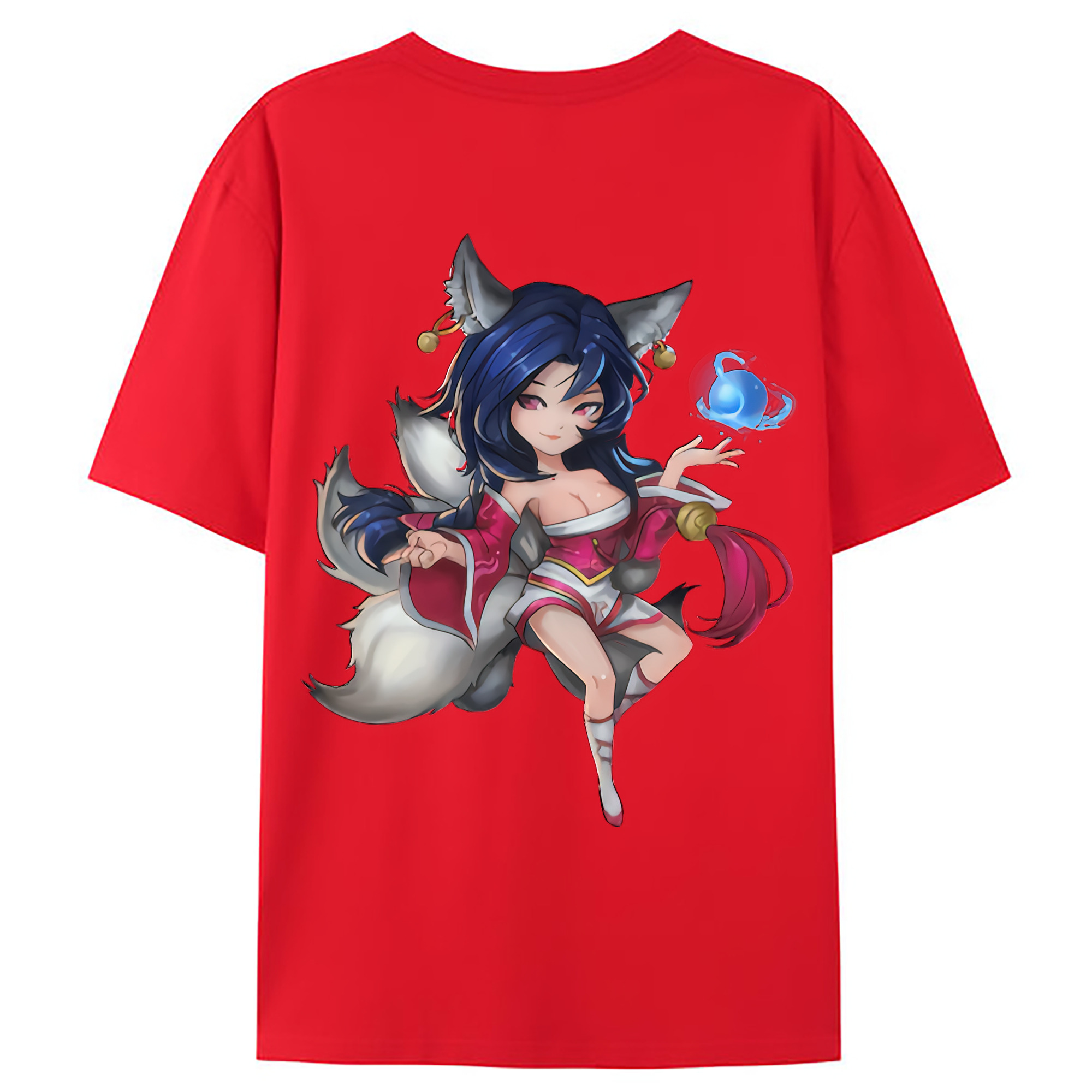 （画像用） リーグ・オブ・レジェンド League of Legends LOL 綿100％ メンズ半袖Tシャツ（バックプリント） 通気性